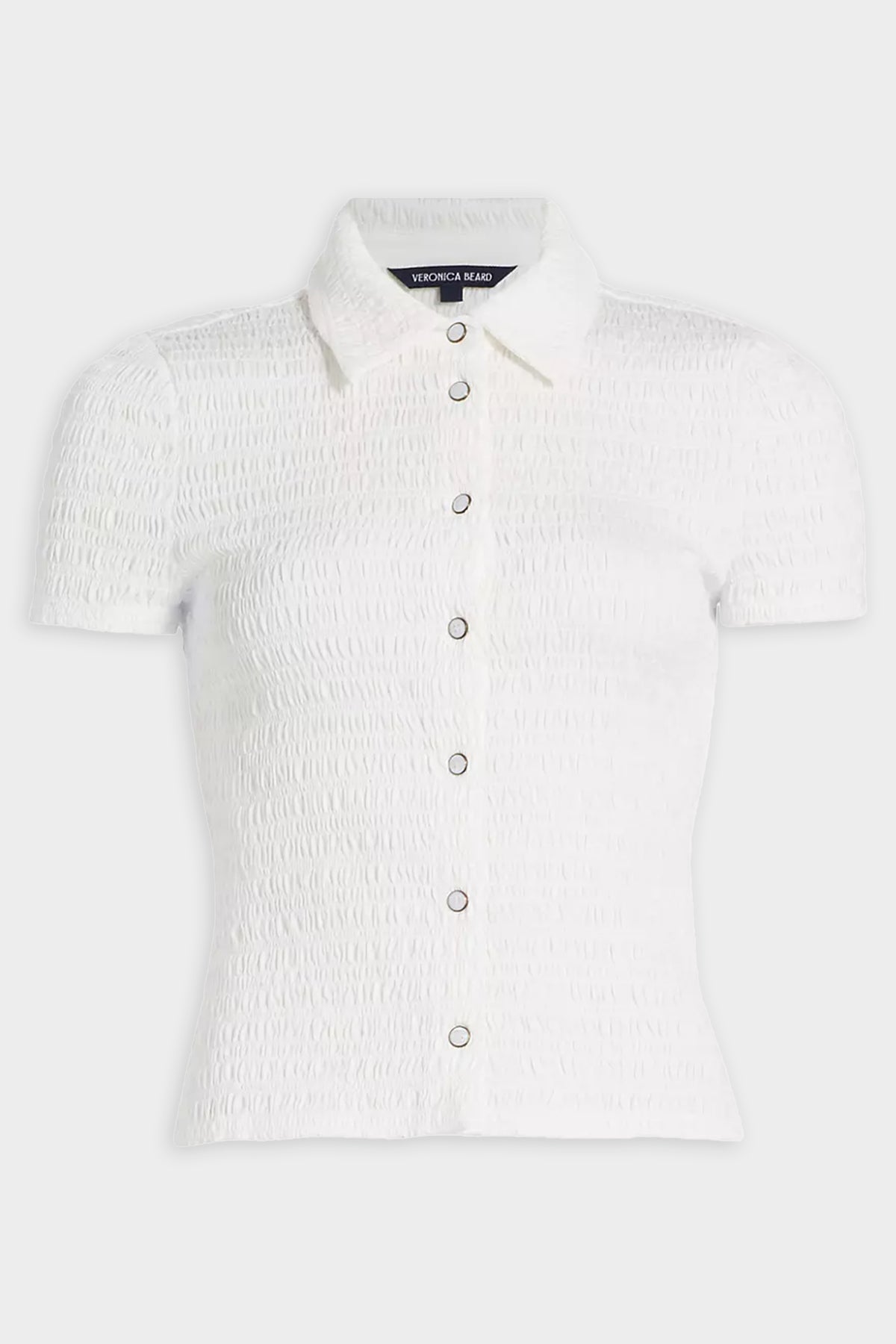 Henri Short Sleeve Top in Off-White - shop-olivia.com