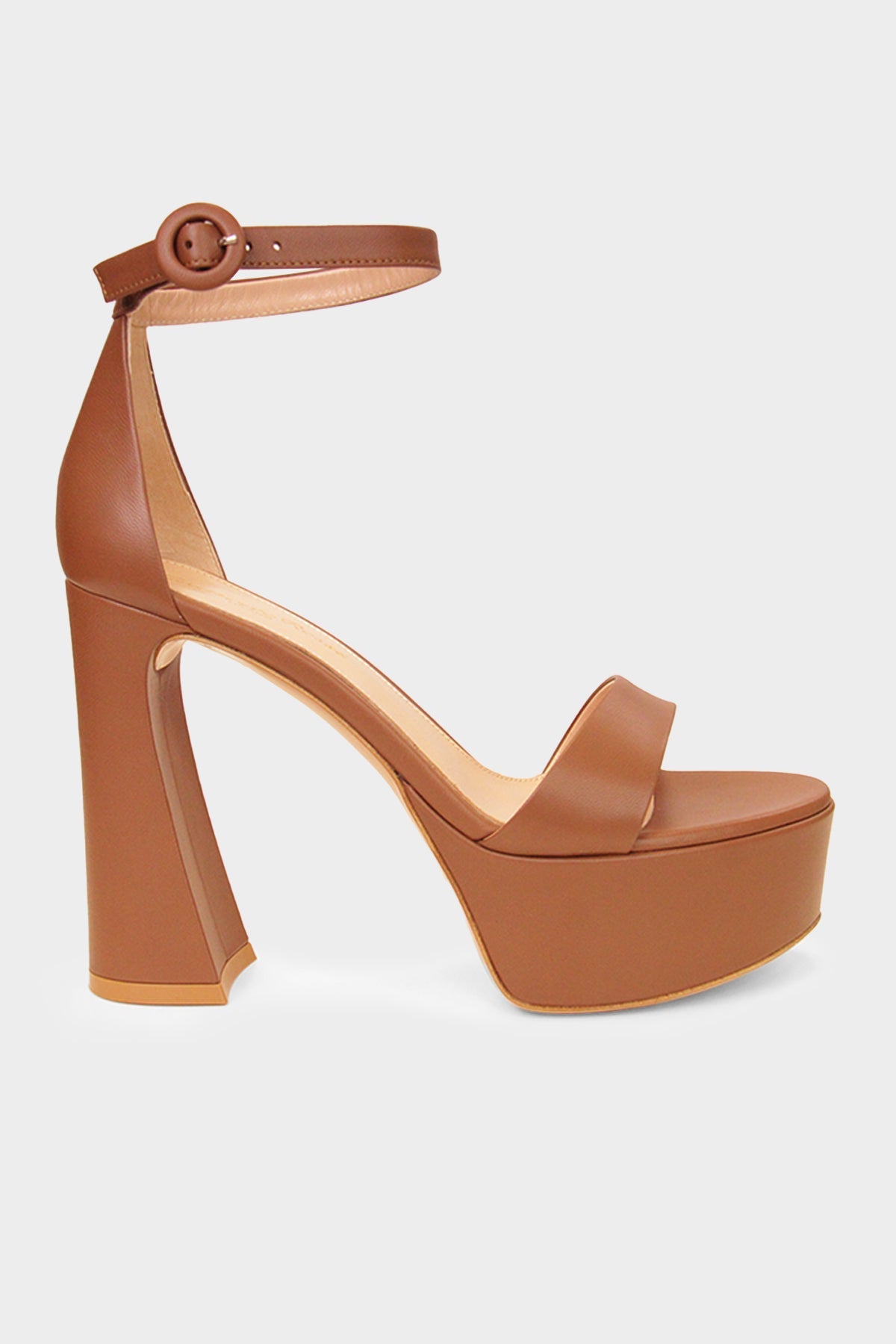 Holly Ankle-Strap Platform Sandals 70 in Cuoio - shop-olivia.com
