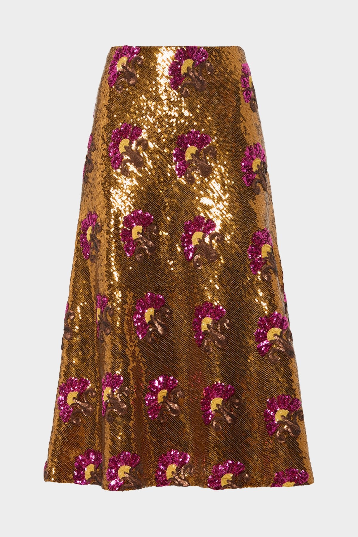 Holly Skirt in Textured Sequins - shop-olivia.com