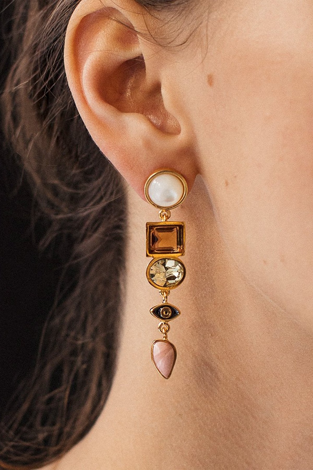 Horus Earrings in Multi - shop-olivia.com
