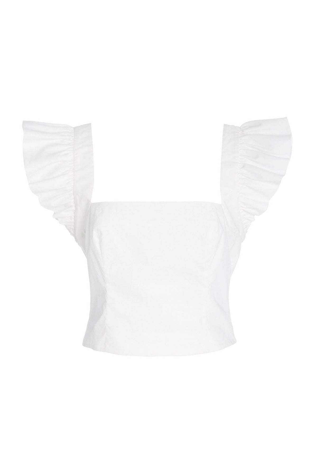 Hyannis Top in White - shop-olivia.com
