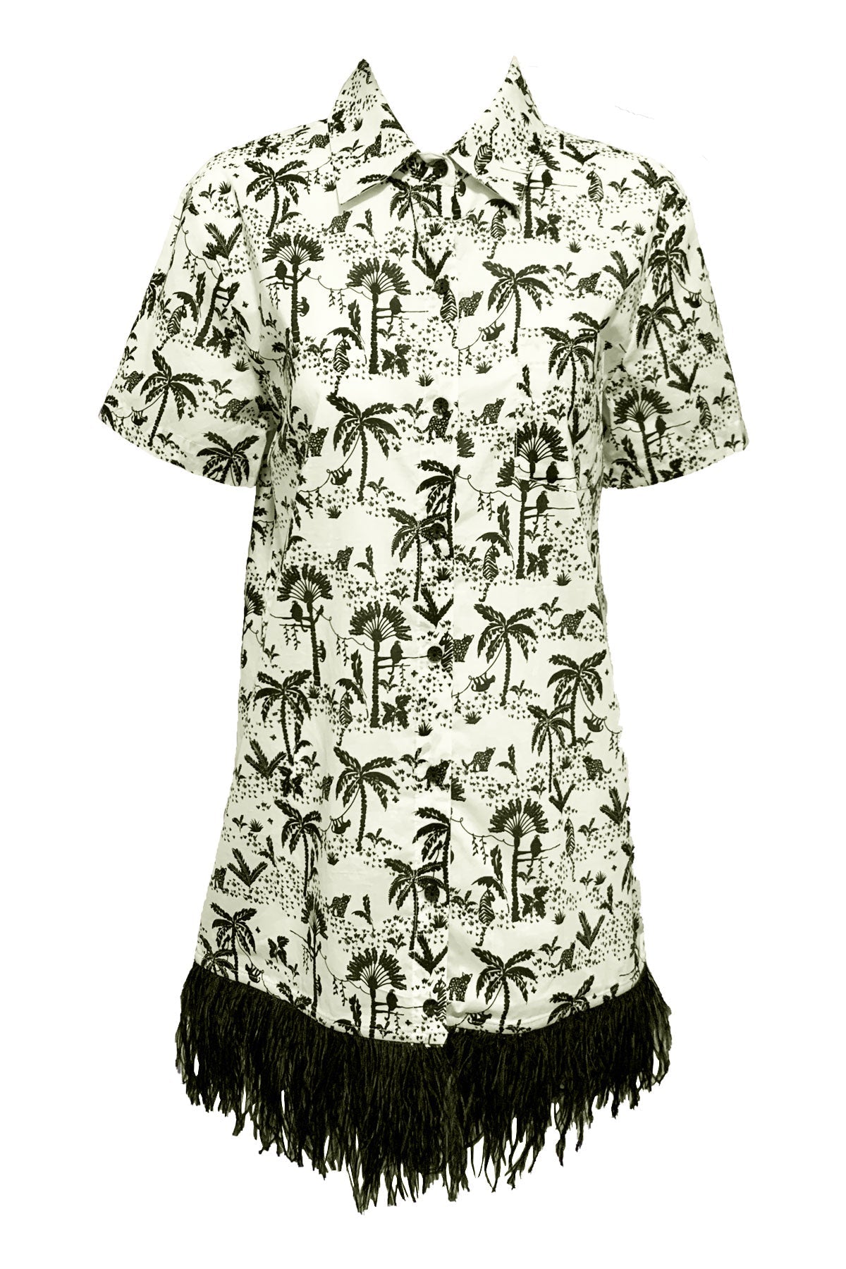 Imperial Palm Camp Dress - shop-olivia.com