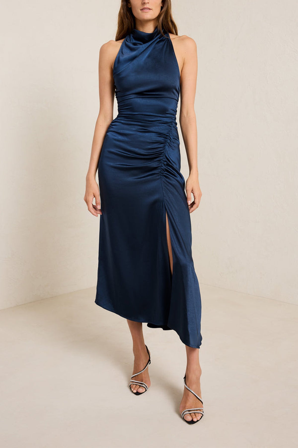 Inez Dress in Dark Sapphire - shop-olivia.com