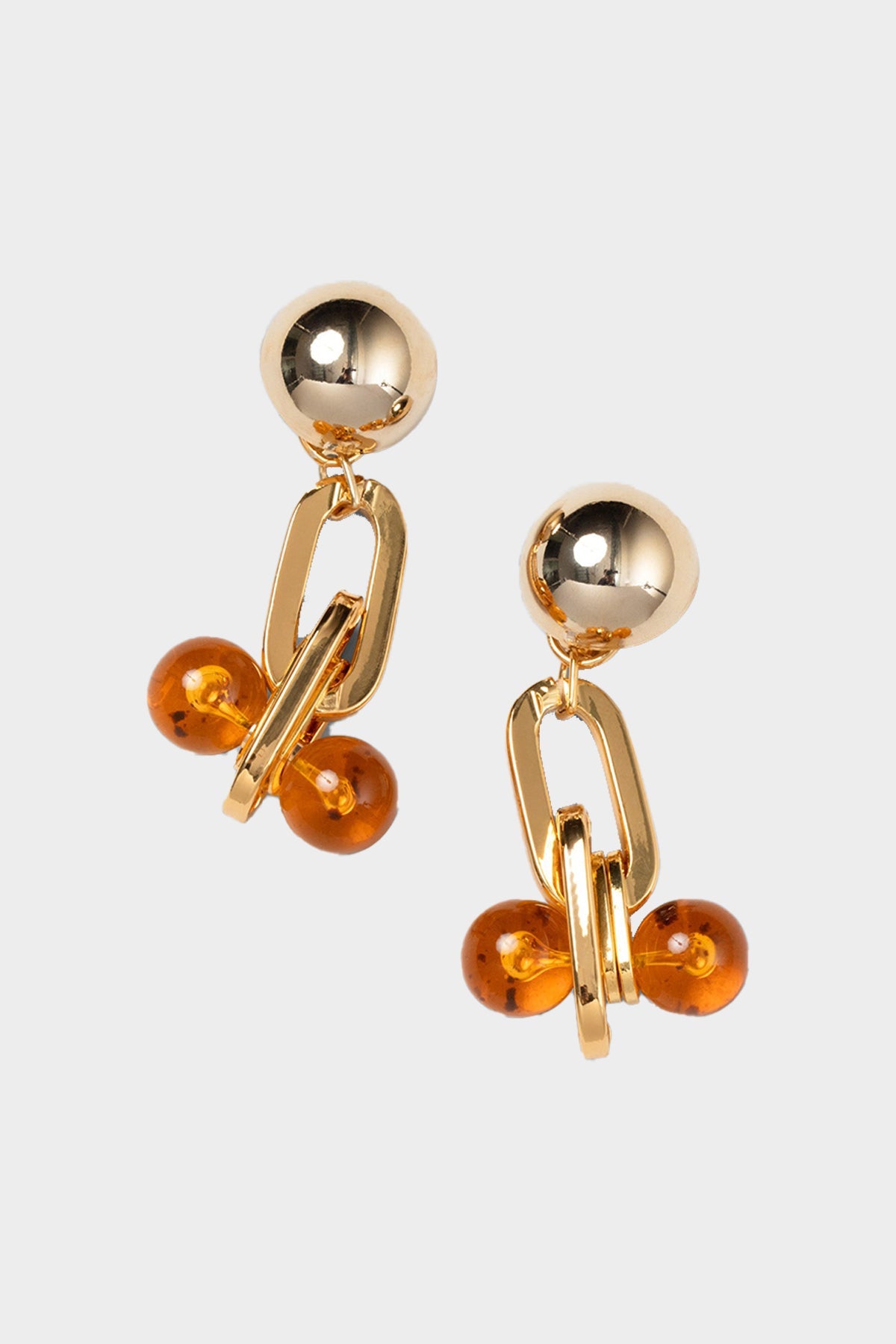 Inti Earrings in Amber - shop-olivia.com