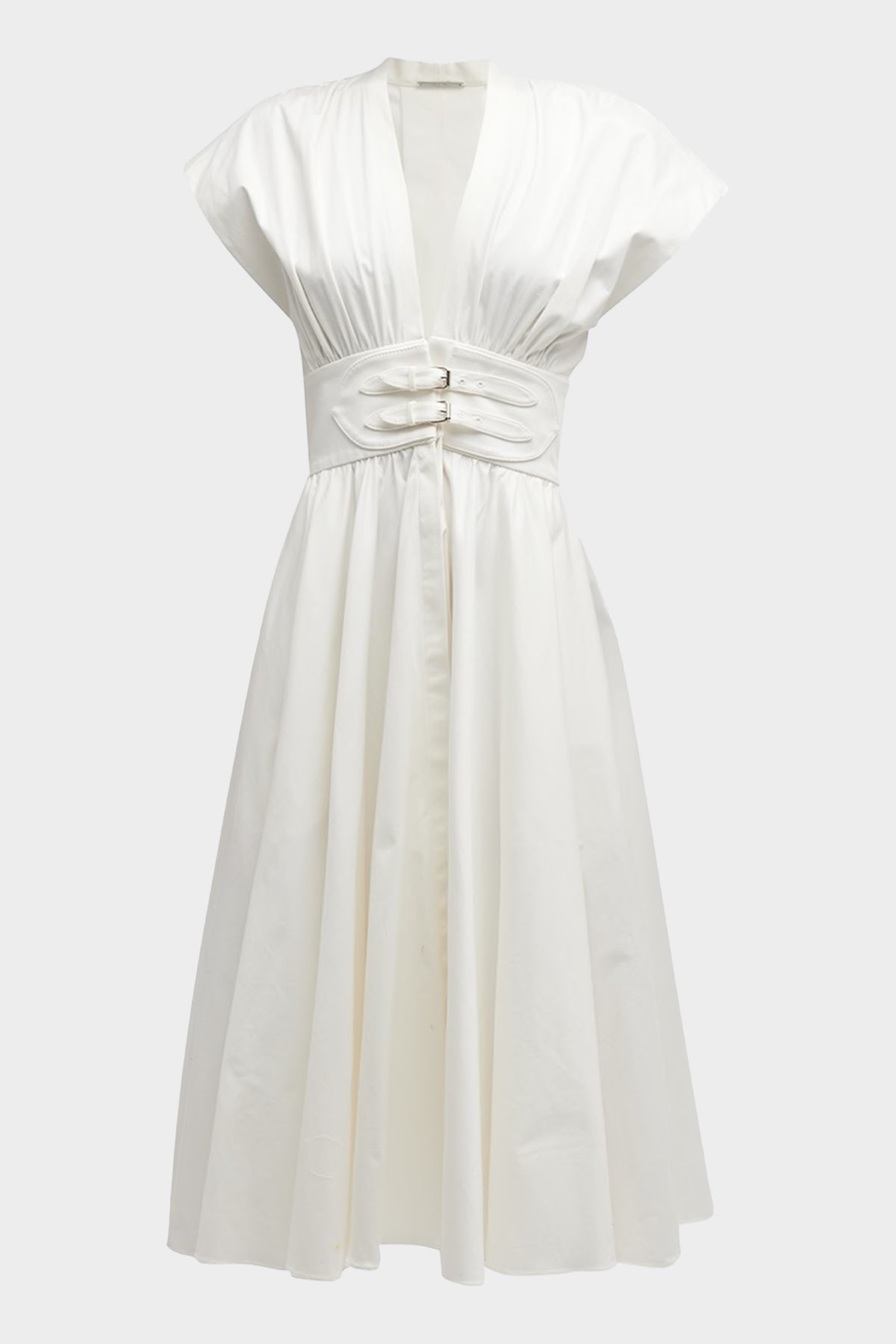 Jaden Midi Dress in White - shop-olivia.com
