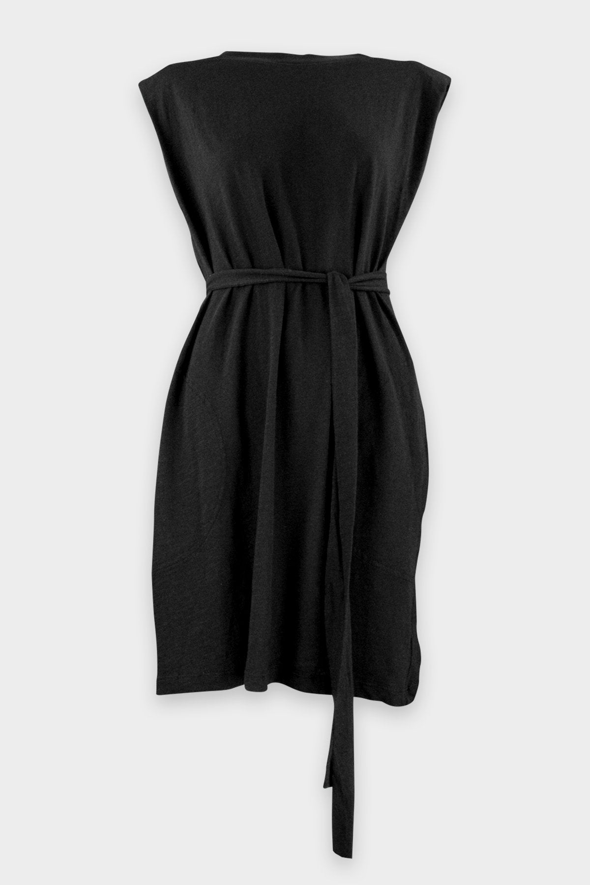 Jenna Sleeveless Dress in Black - shop-olivia.com