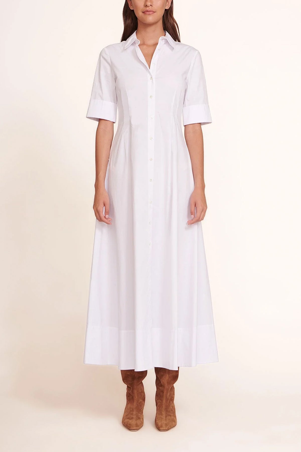 Joan Maxi Dress in White - shop-olivia.com