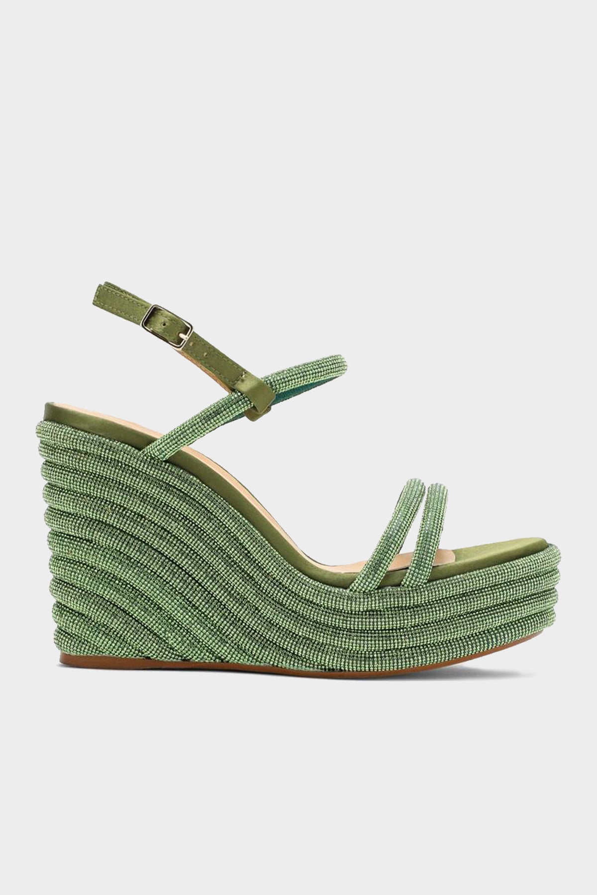 Jocana Platform Sandal in Verde - shop-olivia.com
