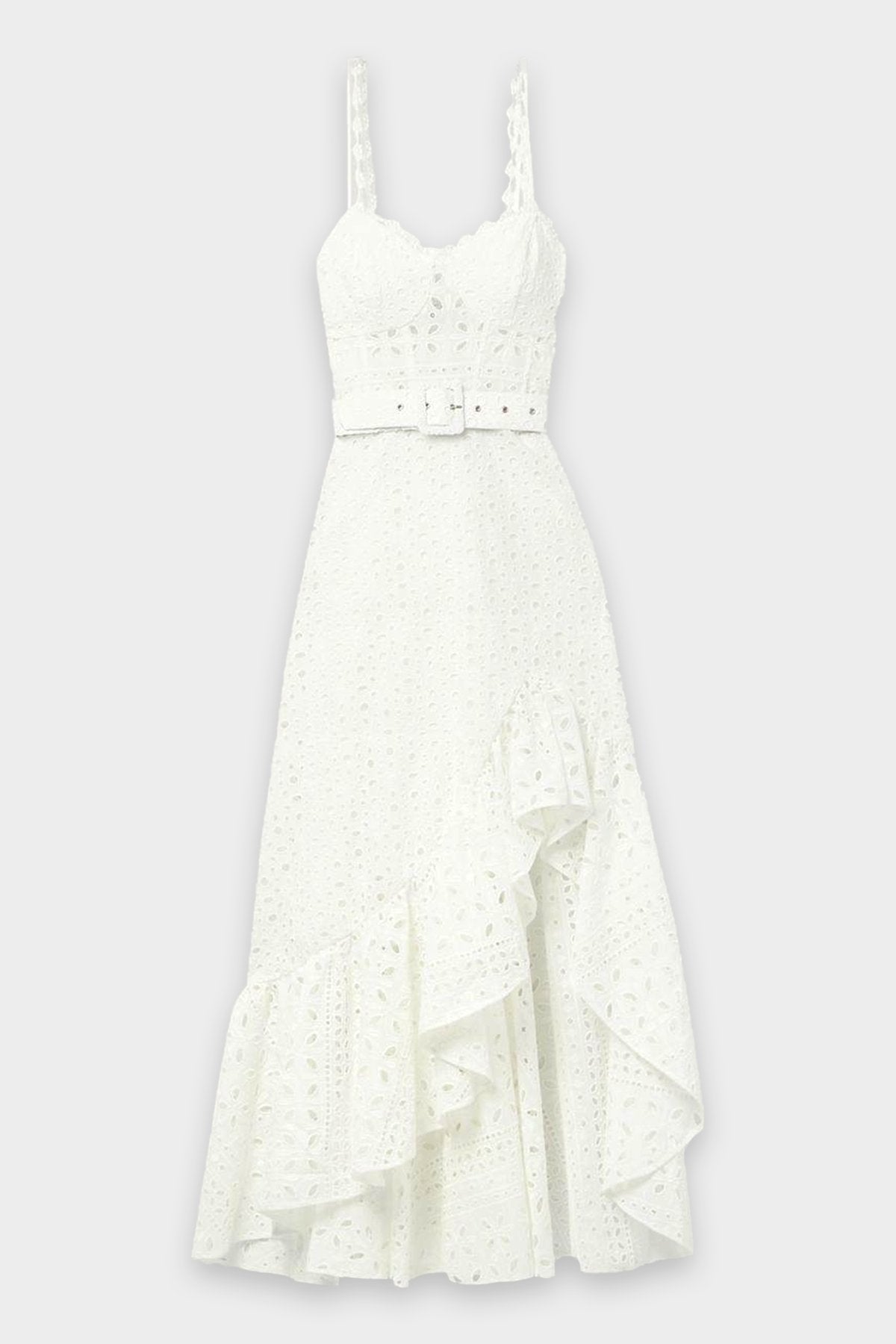 Julie Long Dress in White - shop-olivia.com