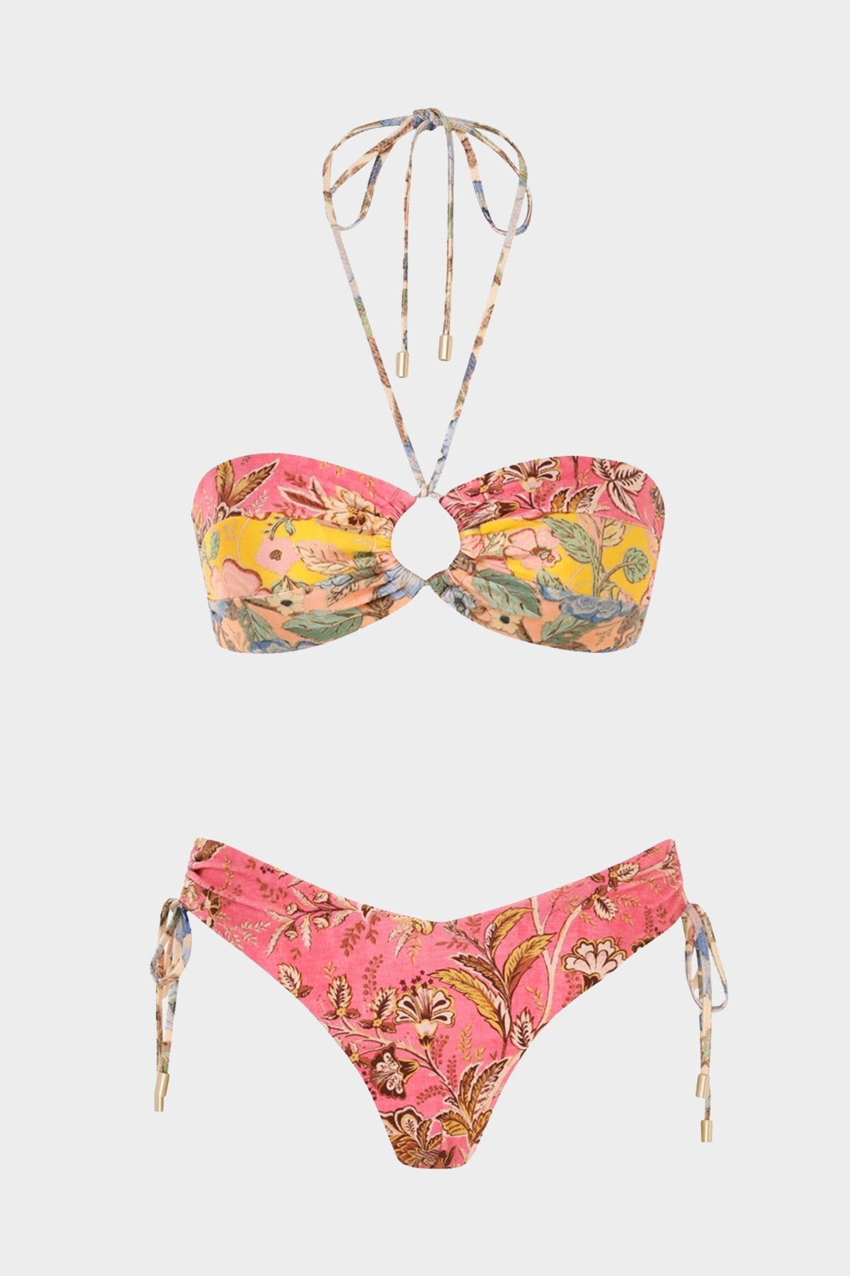 Junie Panelled Halter Bikini Set in Spliced - shop-olivia.com