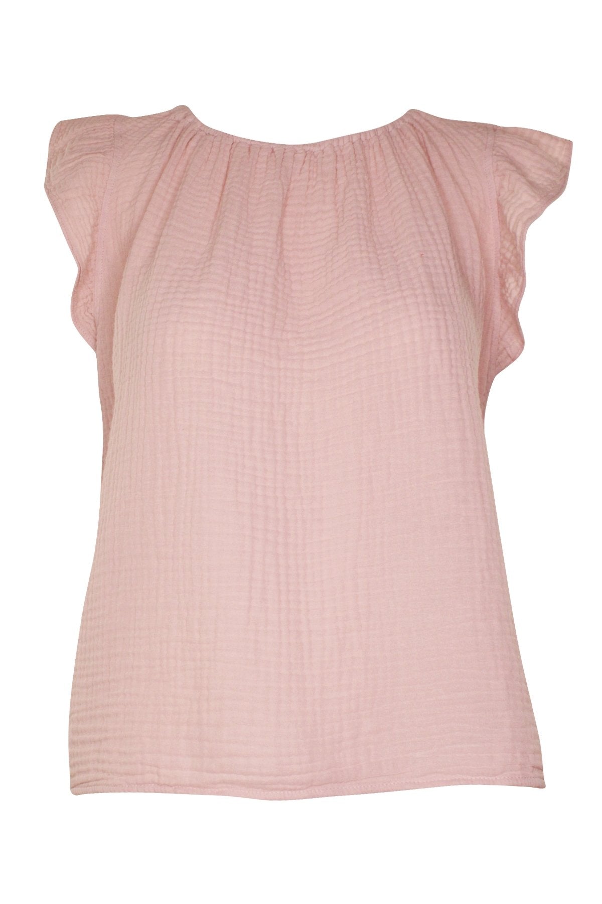 Kaia Short Sleeve Top in Peony - shop-olivia.com