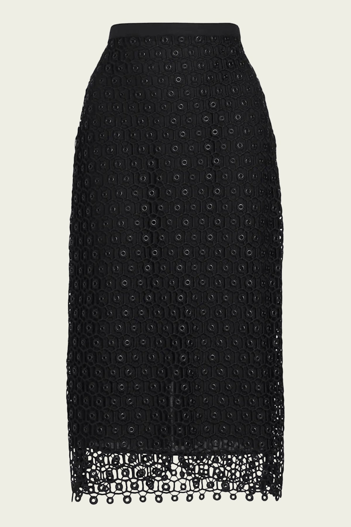 Karolina Midi Skirt in Black - shop-olivia.com