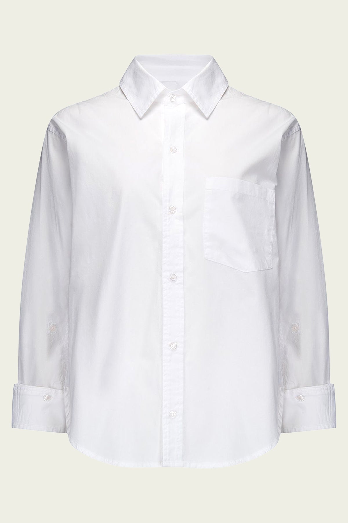 Kayla Shirt in Optic White - shop-olivia.com