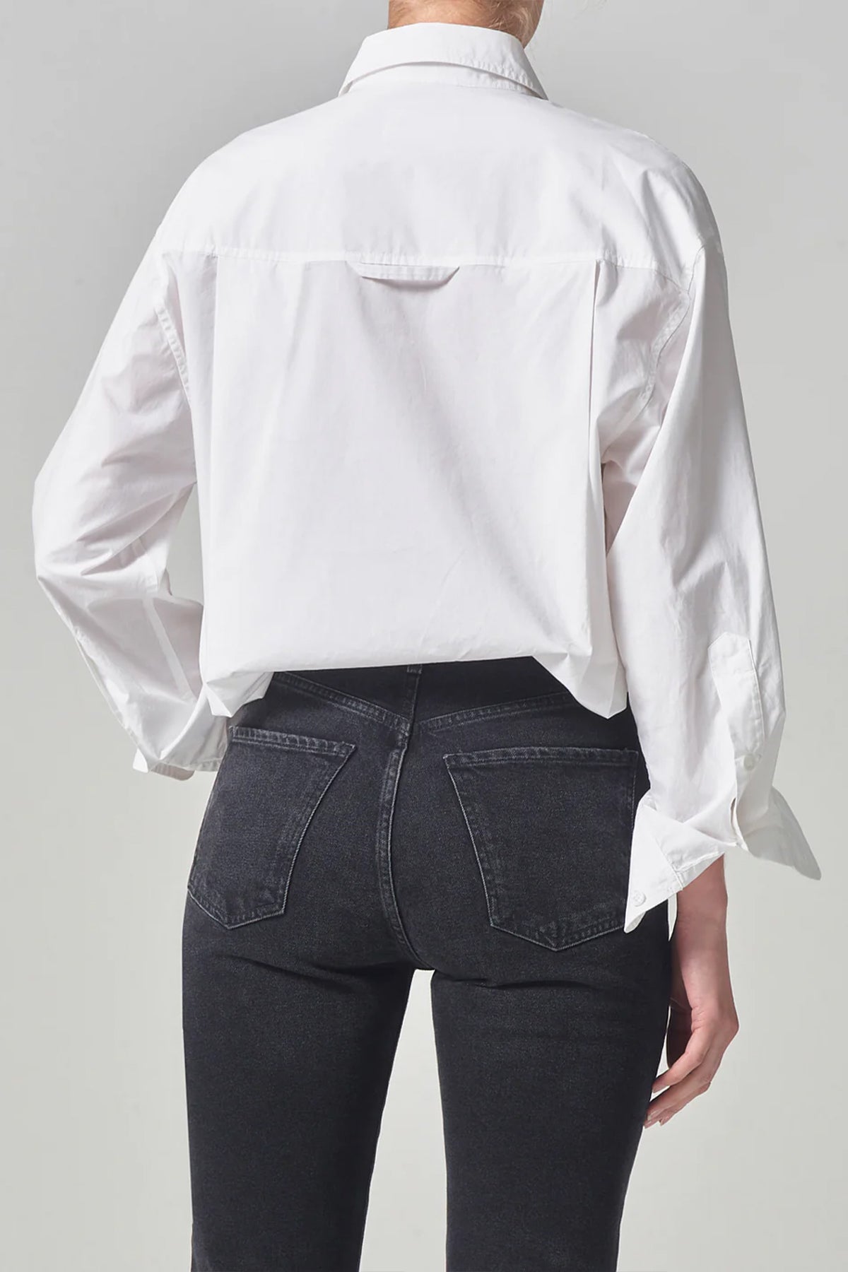 Kayla Shirt in Optic White - shop-olivia.com