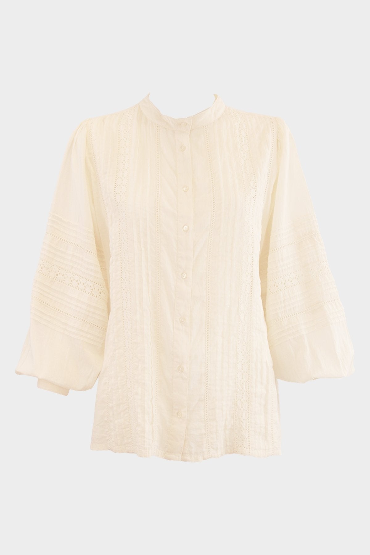 Keith Blouse in Off White - shop-olivia.com