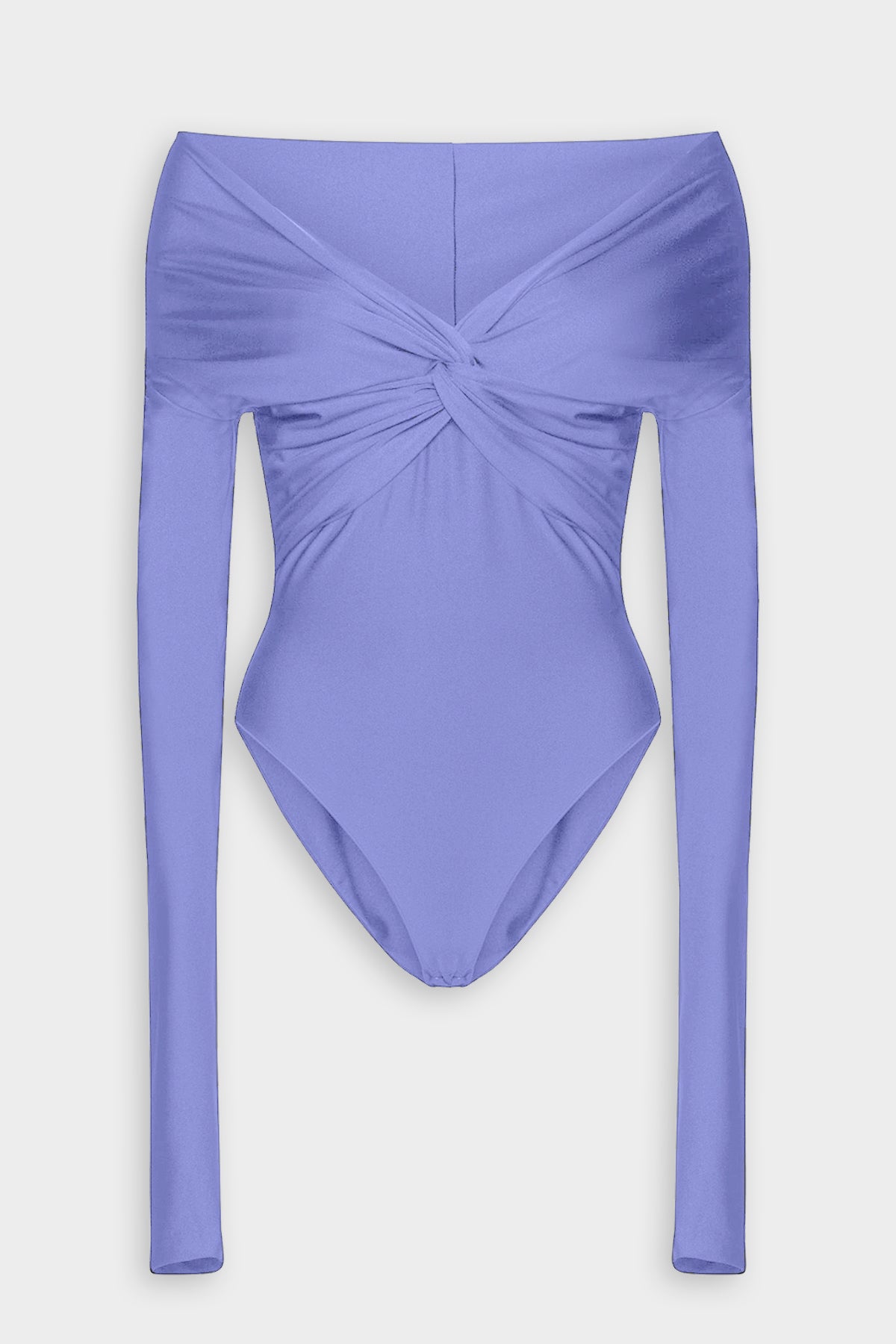 Kendall Off Shoulder Bodysuit in Lilac - shop-olivia.com