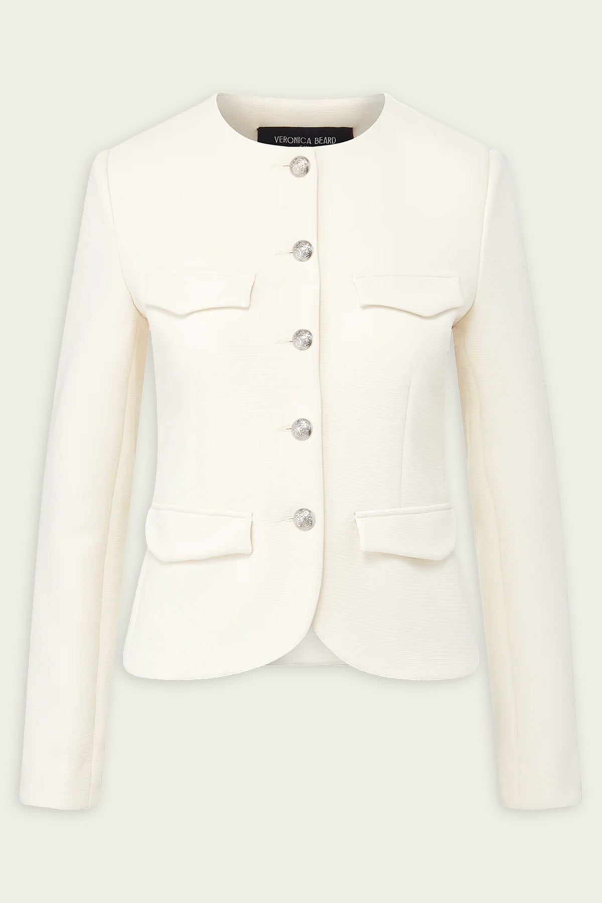 Kensington Knit Jacket in Ivory - shop-olivia.com