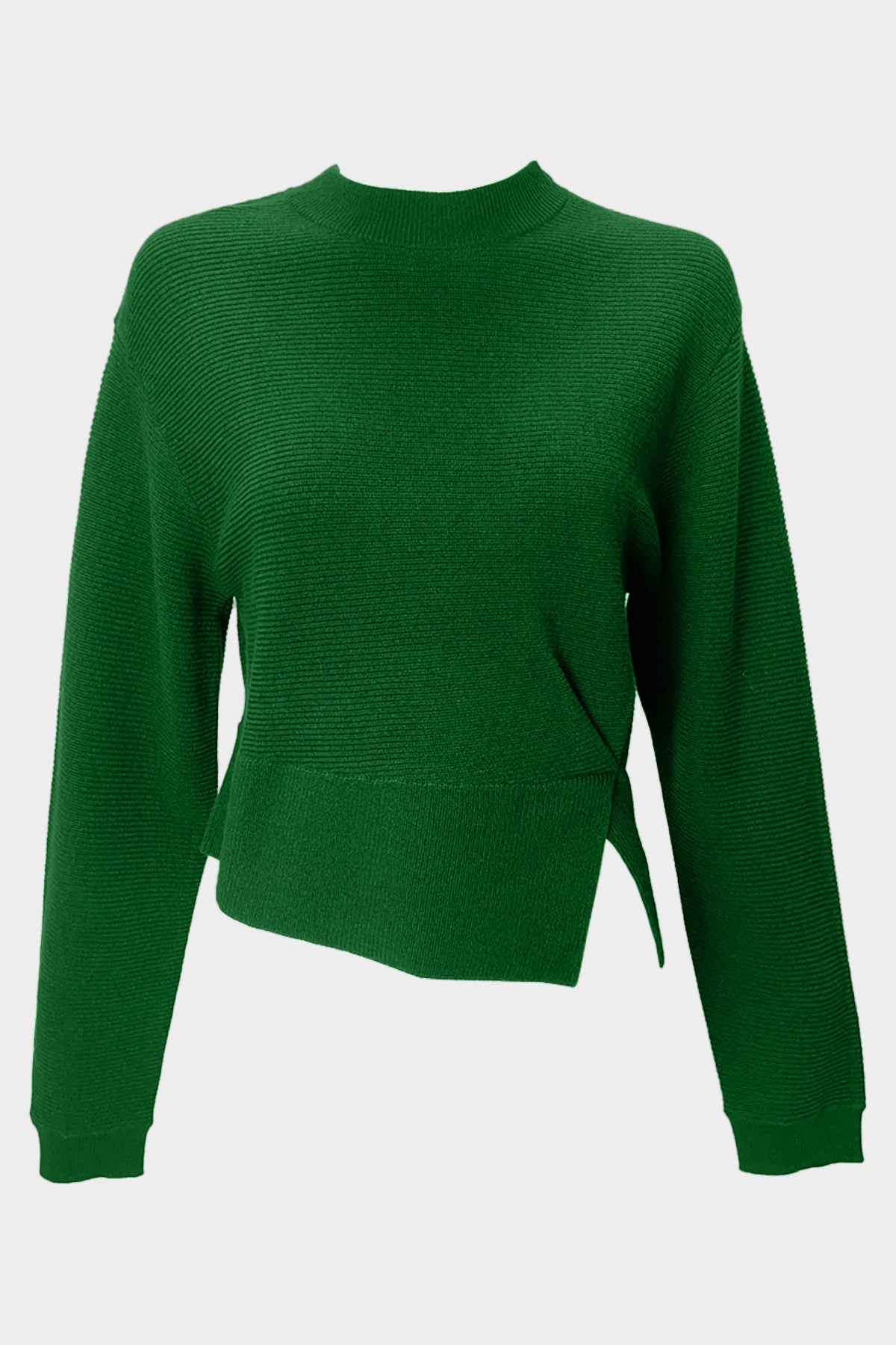 Knot Cashmere Knit Sweater in Pine - shop-olivia.com