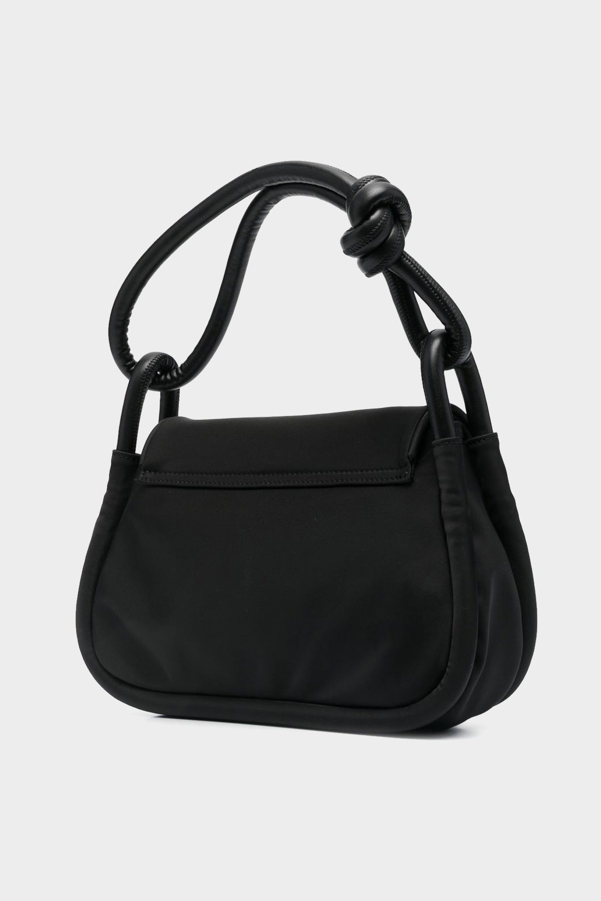 Knot Flap Over Bag in Black - shop-olivia.com