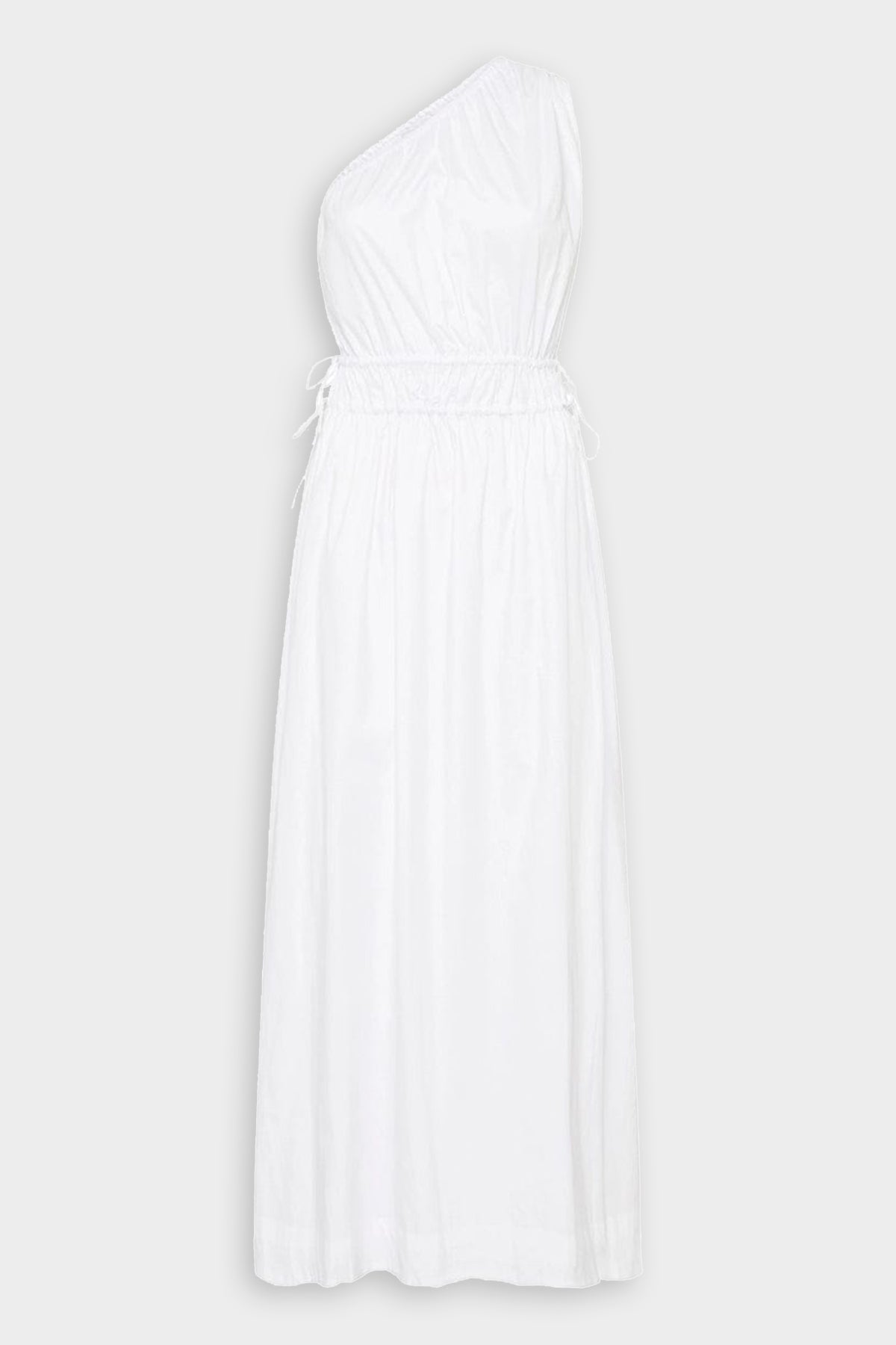 La Ora Midi Dress in White - shop-olivia.com