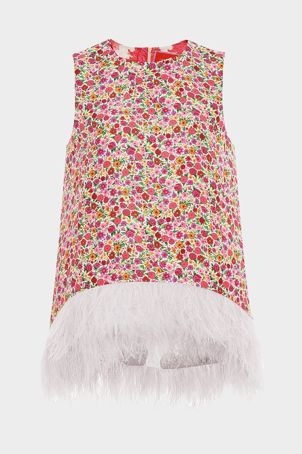 La Scala Top (With Feathers) in Zia - shop-olivia.com