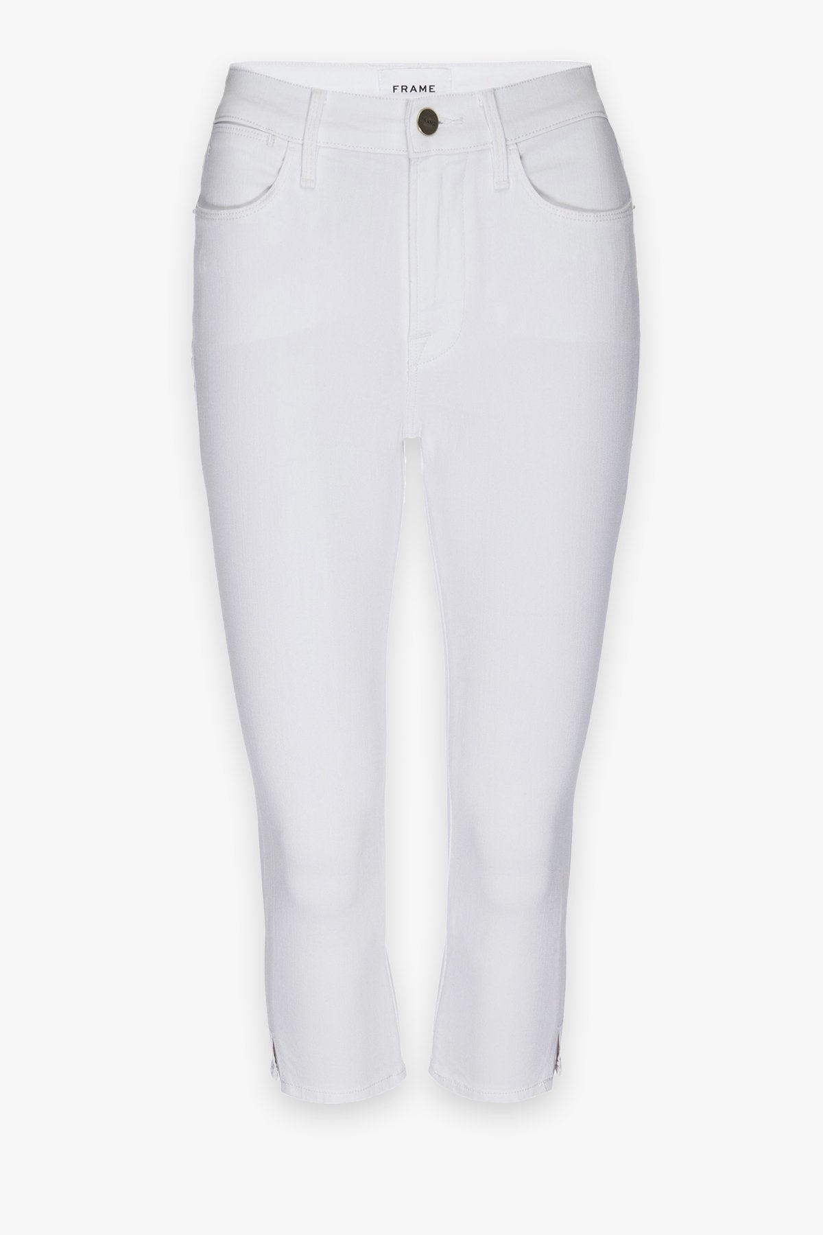 Le Pedal Cropped Jean in Blanc - shop-olivia.com
