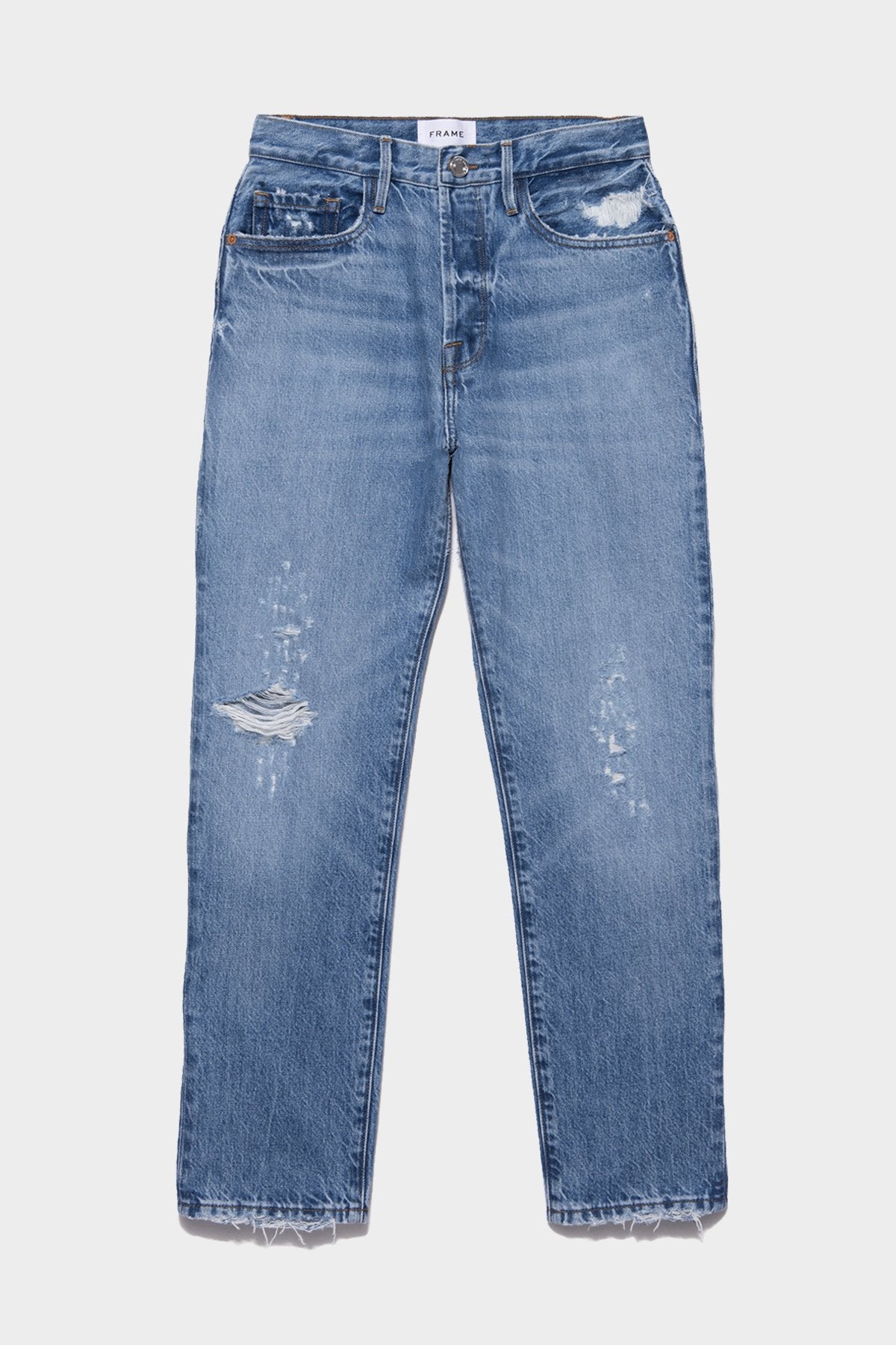 Le Pixie Slouch Biodegradable Jean in Bluejay Rips - shop-olivia.com