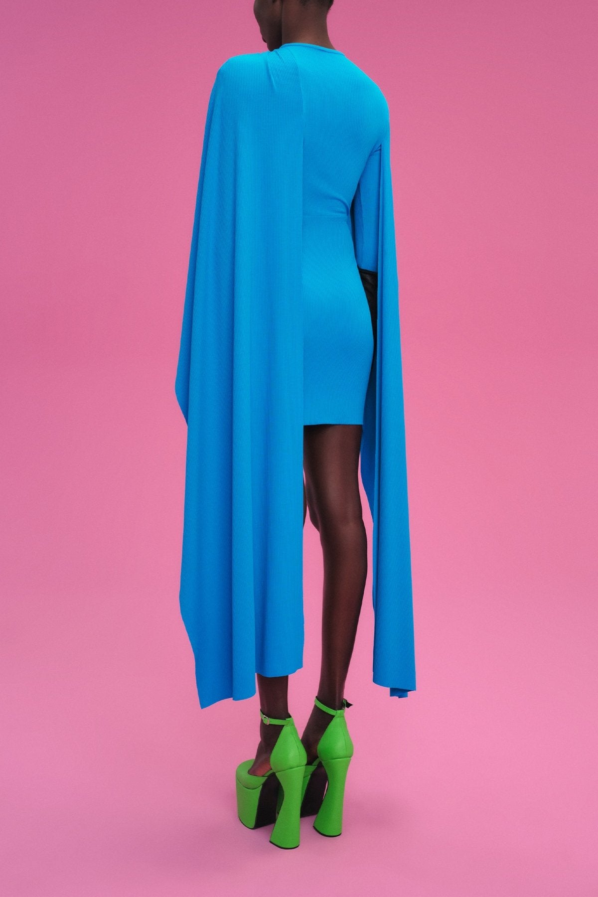 Leona Mini Dress in Azure - shop-olivia.com