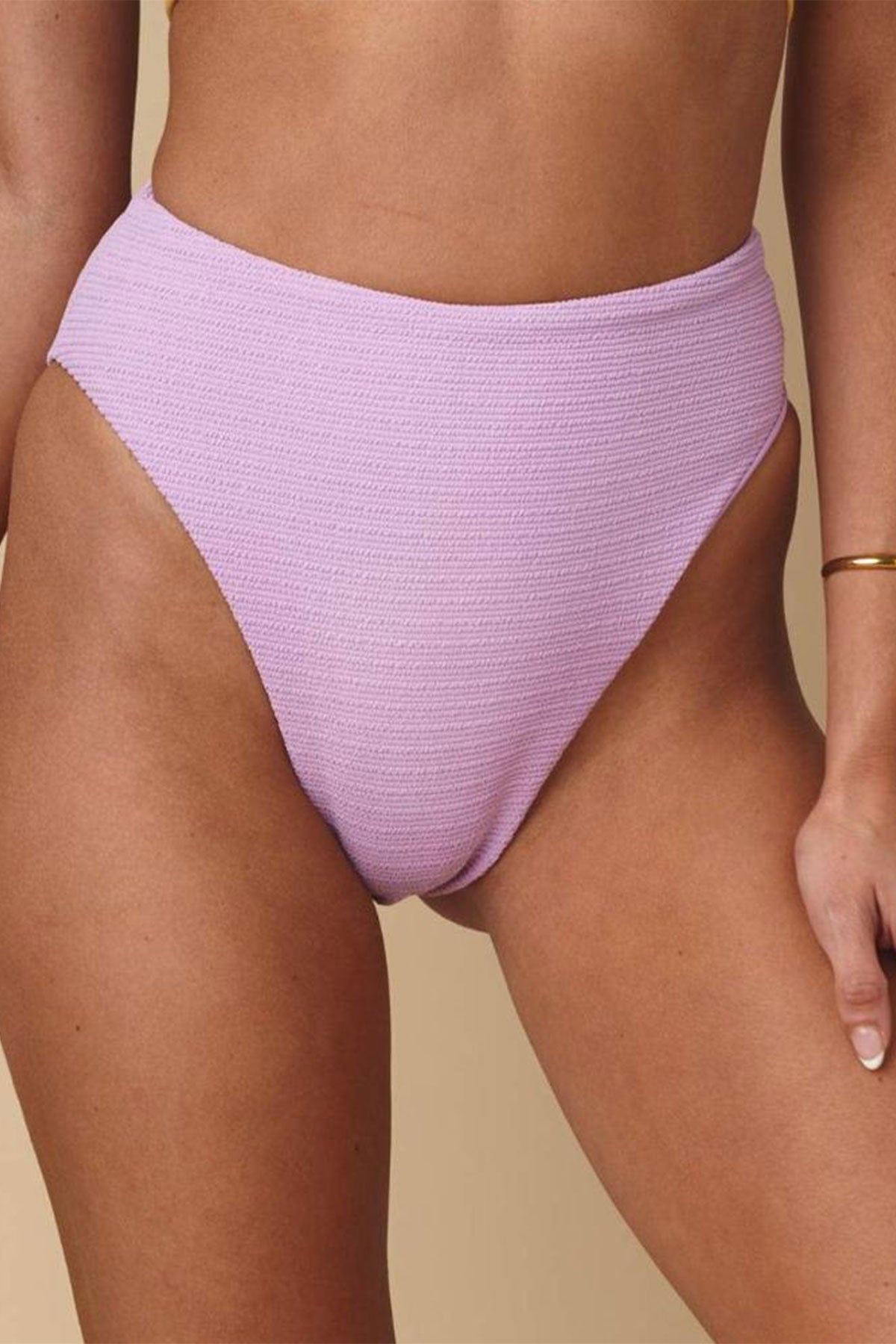 Lilac Micro Scrunch Paula Bikini Bottom - shop-olivia.com