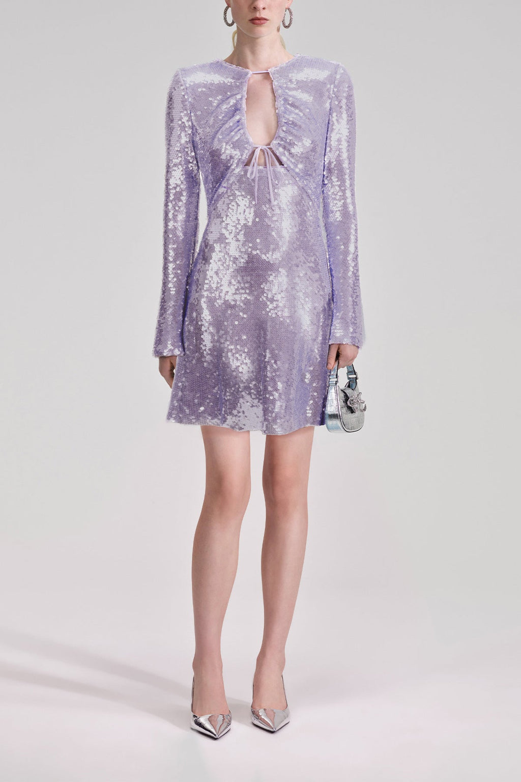 lilac sequin mini dress Lilac Sequin Mini Dress
