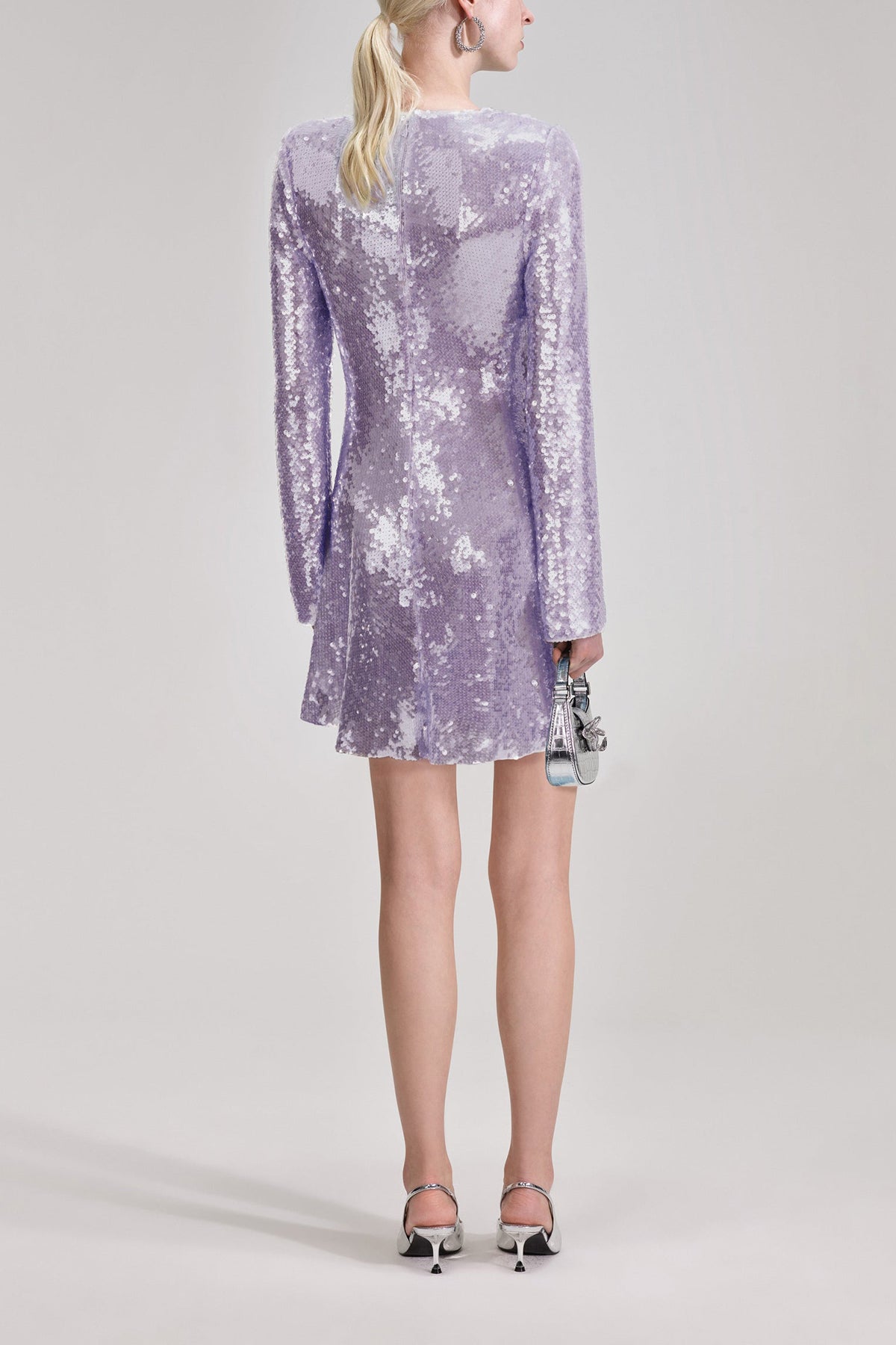 Lilac Sequin Mini Dress - shop-olivia.com