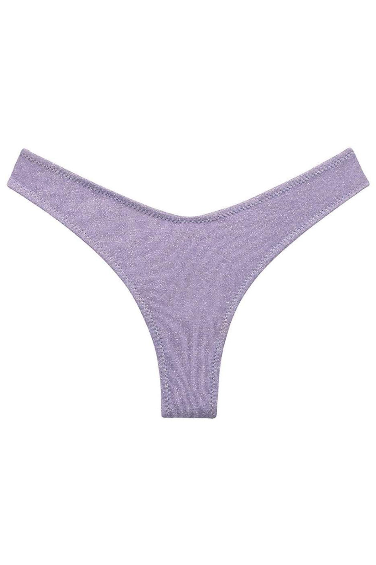 Lilac Sparkle Lulu (Zig Zag Stitch) Bikini Bottom - shop-olivia.com