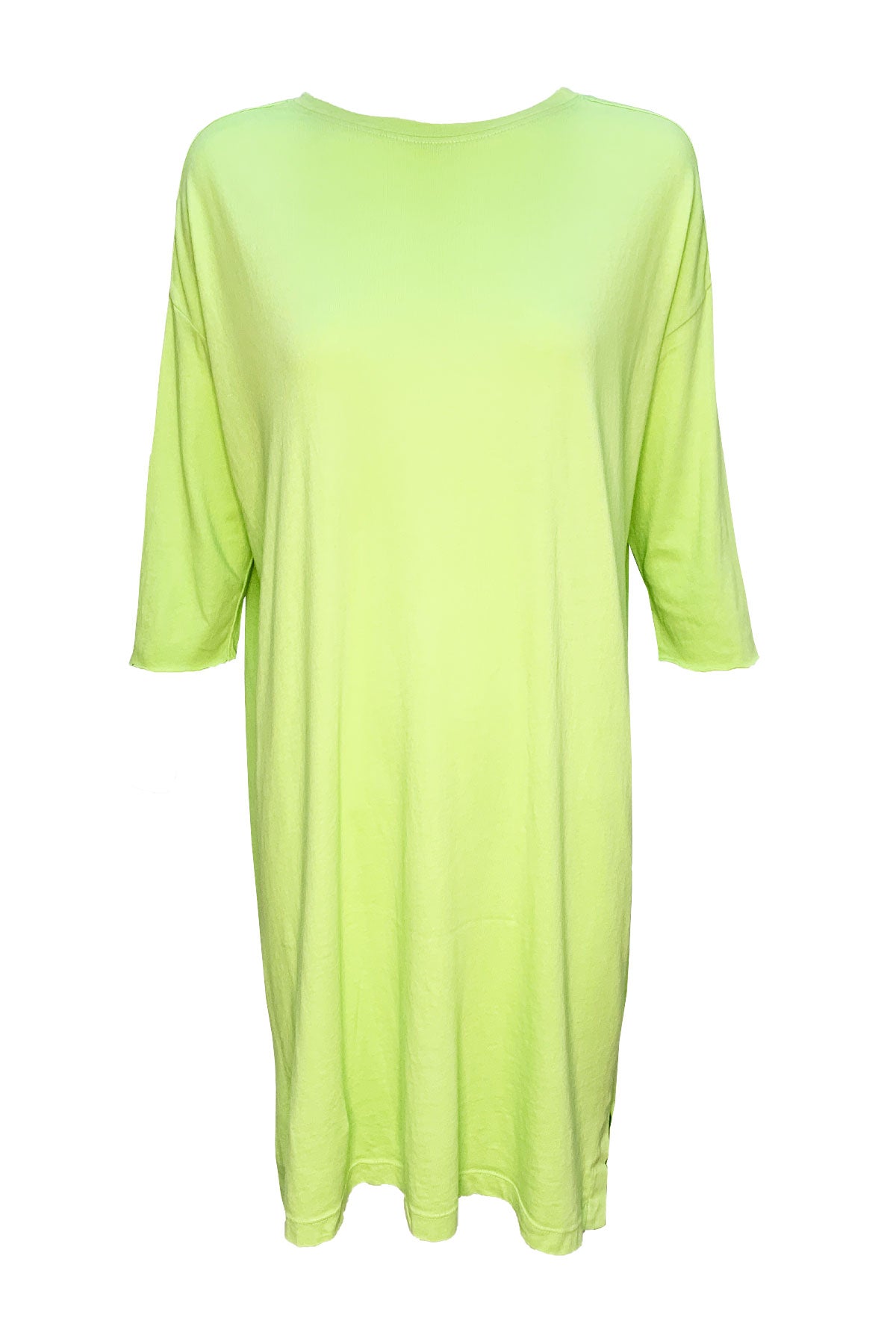 Lime Green Jersey Cocoon Dress - shop-olivia.com