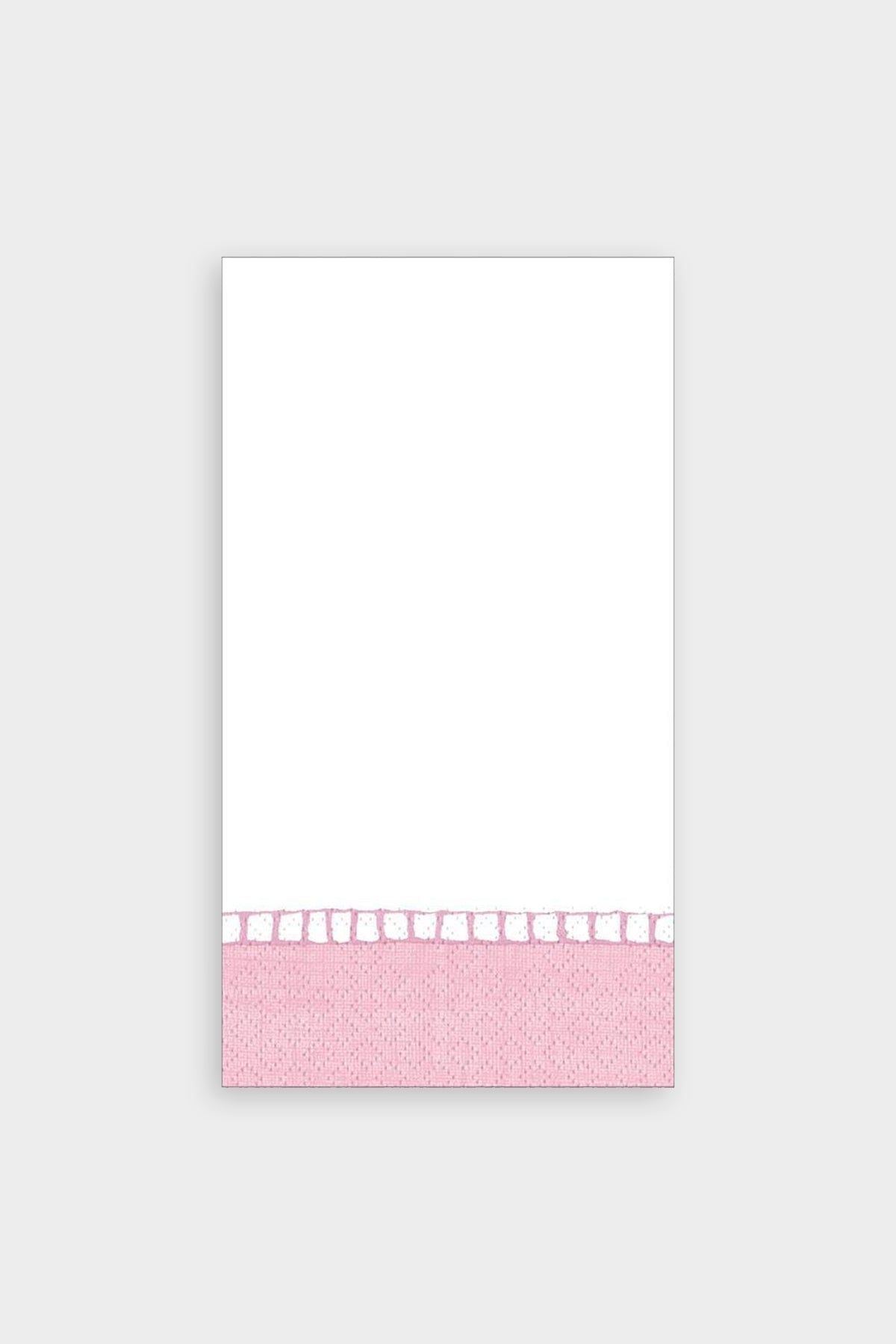 Linen Border Paper Guest Towel Napkins in Petal Pink - shop-olivia.com