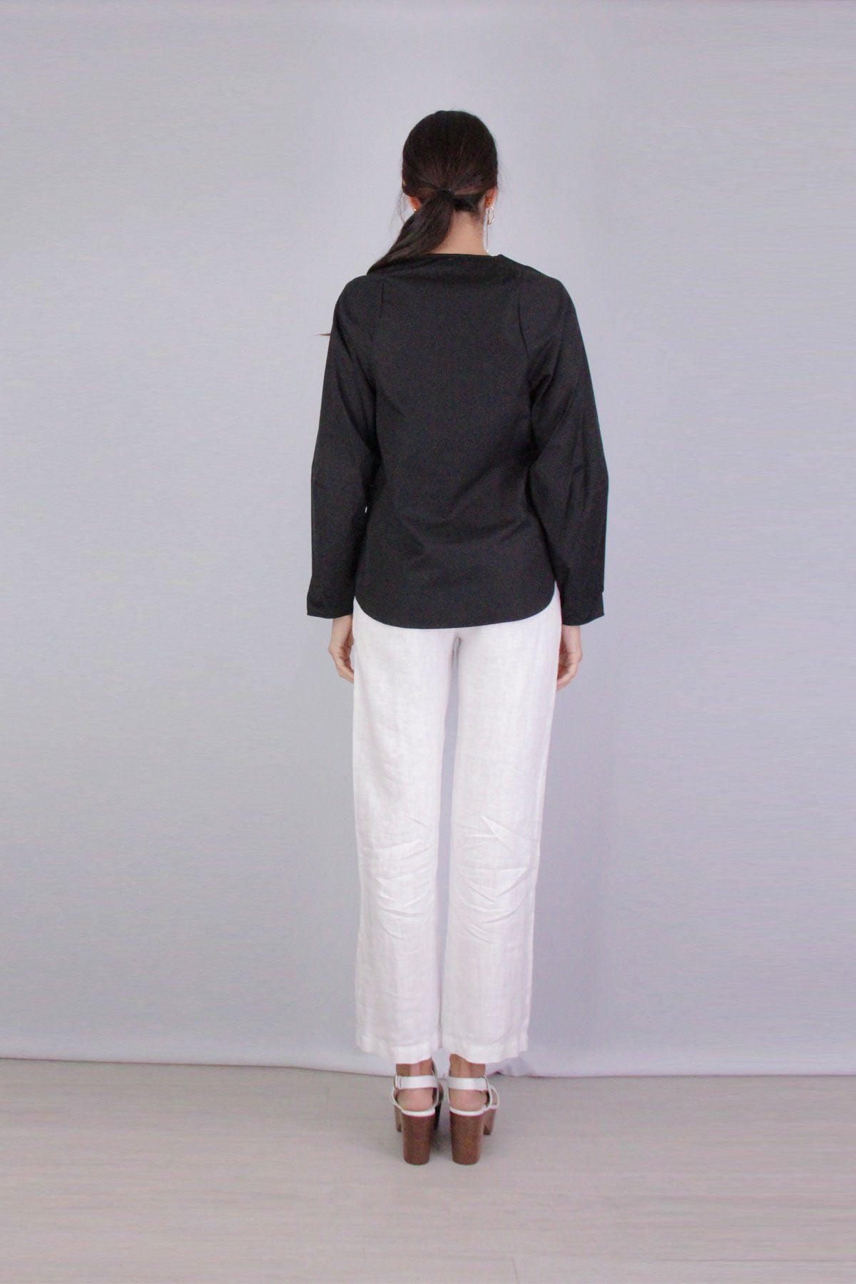 Linen Lounge Pant in White - shop-olivia.com