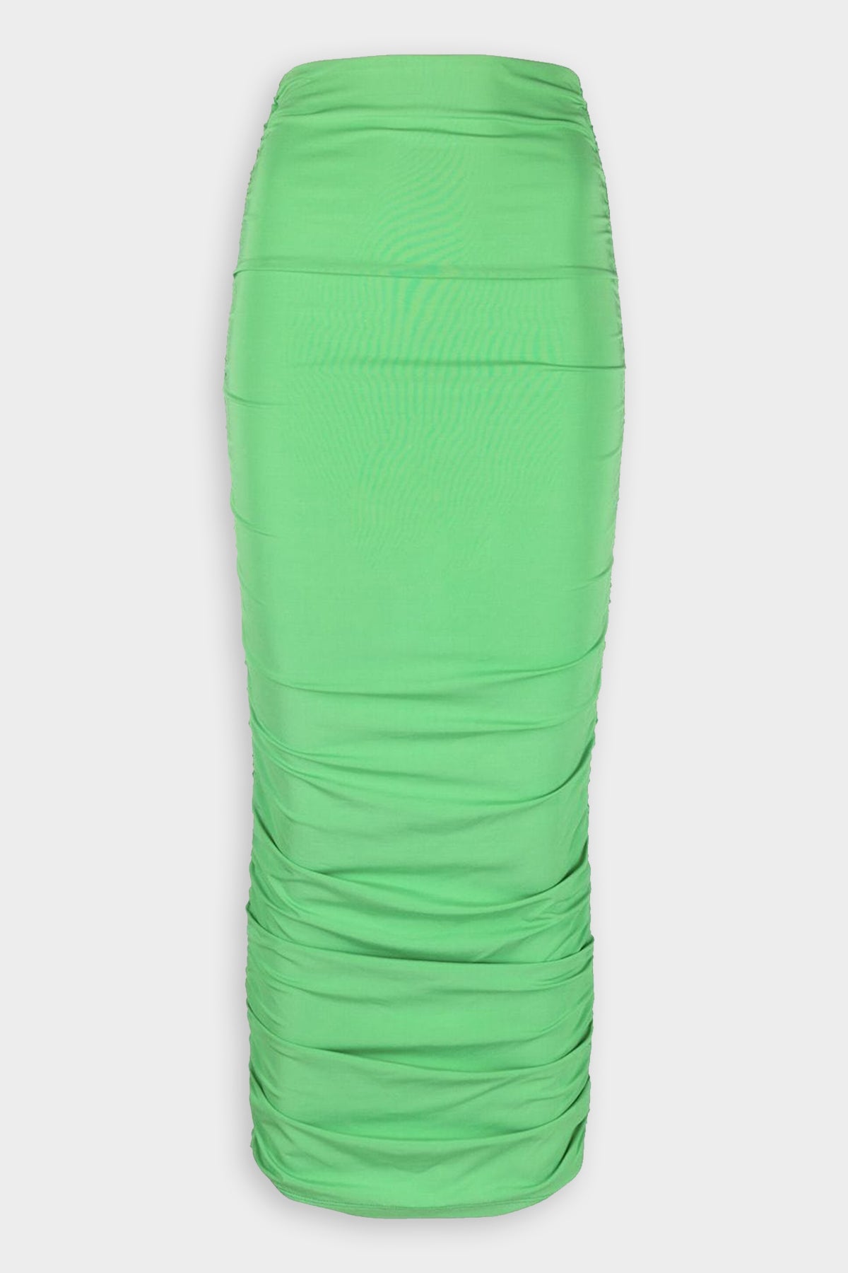 Livia Draped Midi Skirt in Green - shop-olivia.com