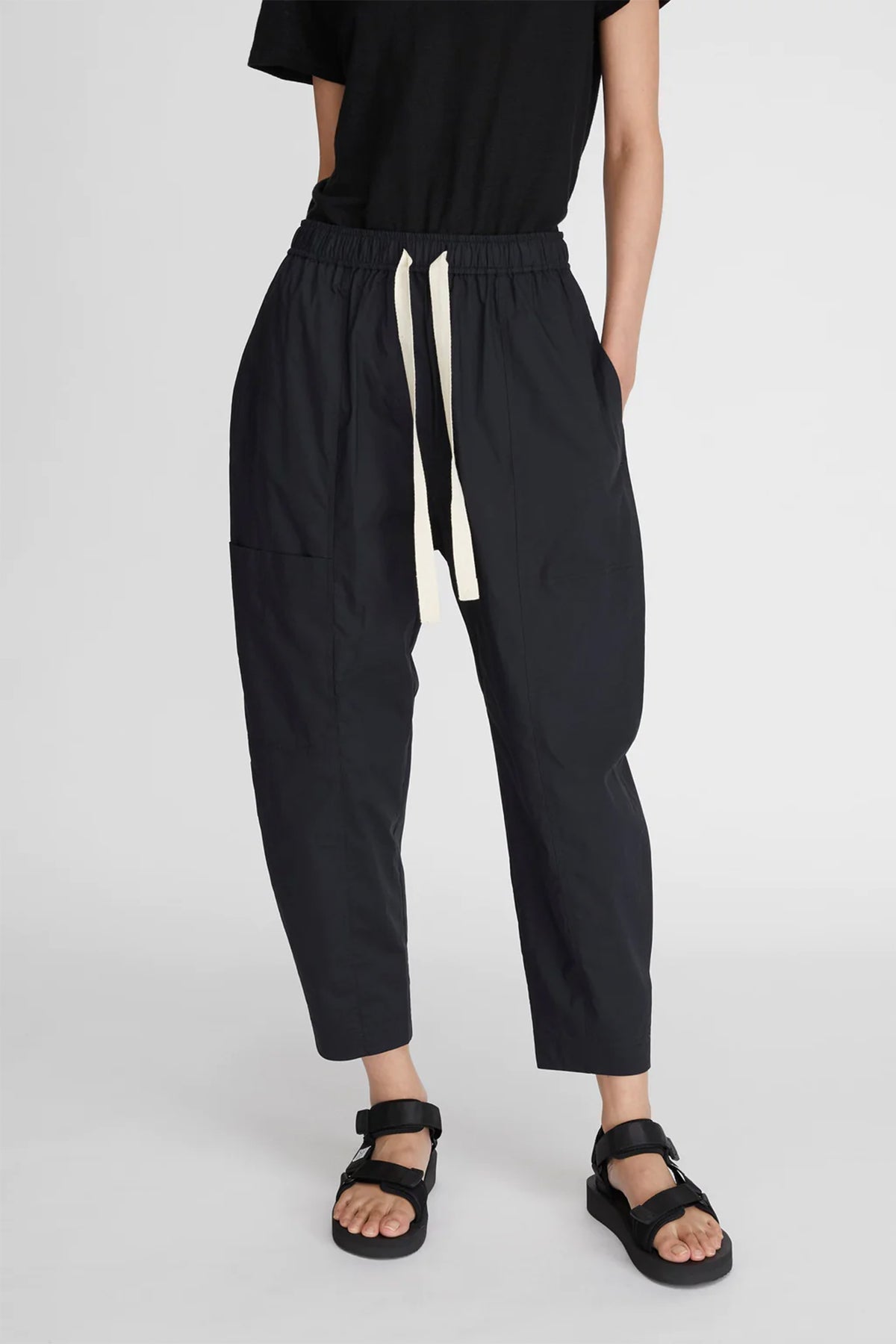 LM Poplin Pant in Black - shop-olivia.com