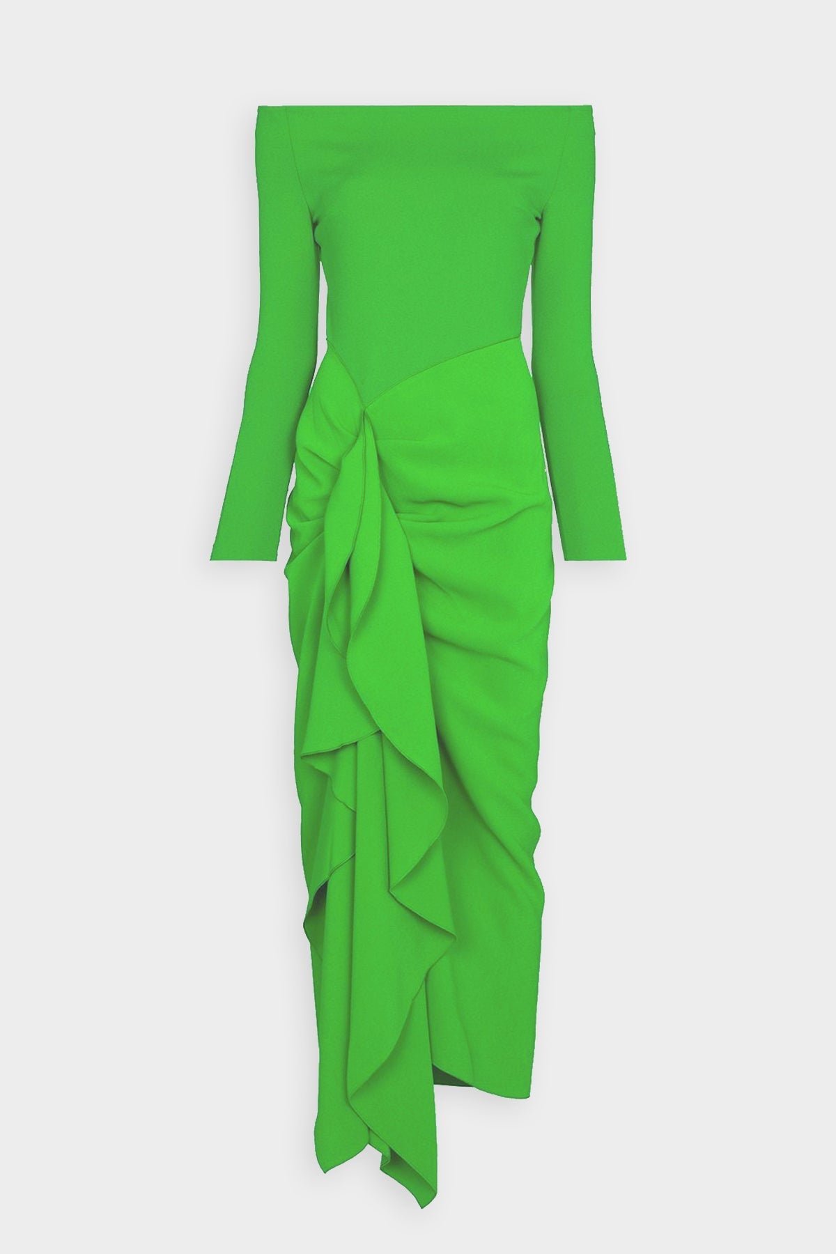 Lotus Midi Dress in Green - shop-olivia.com