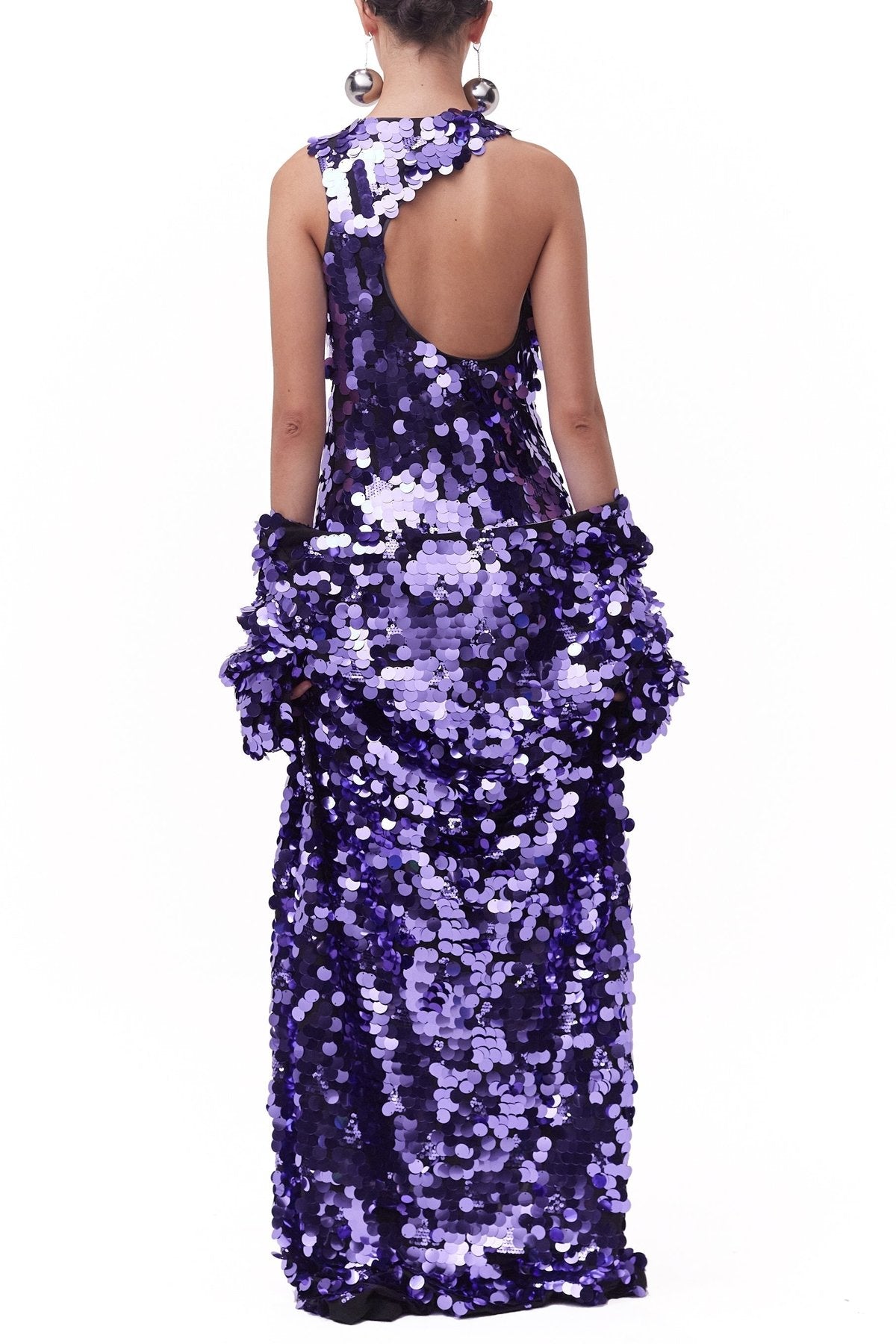 Lou Dress in Disco Purple - shop-olivia.com
