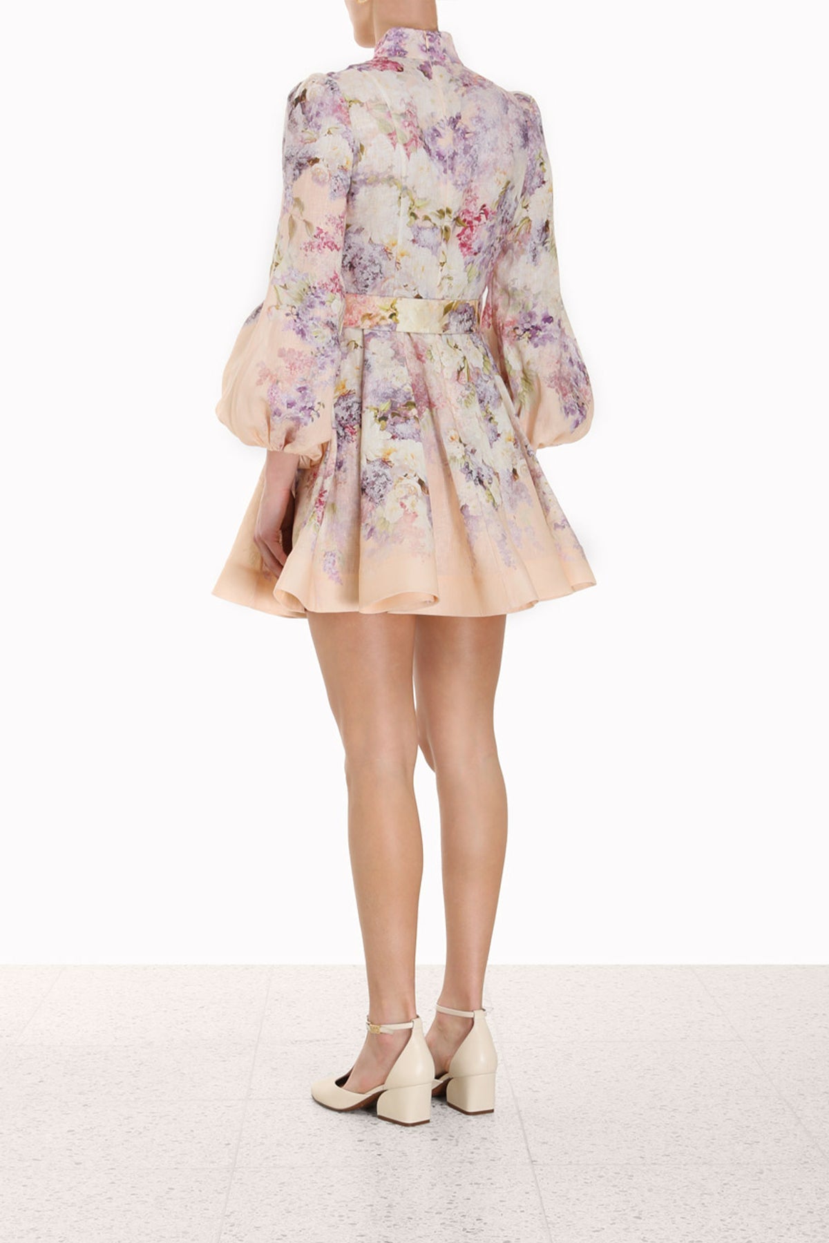 Lyrical Buttoned Mini in Dreamy Floral - shop-olivia.com