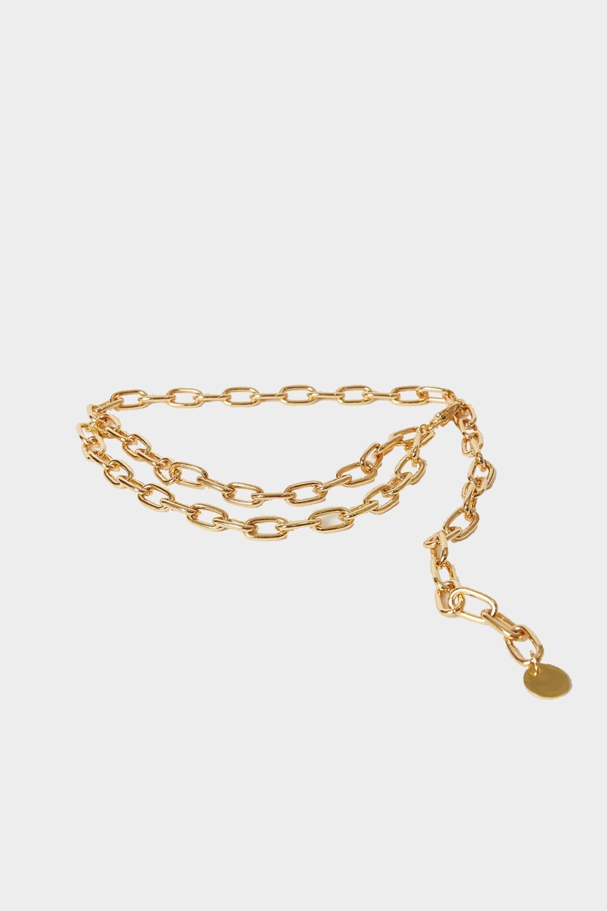 Maisie Chain Belt in Gold - shop-olivia.com