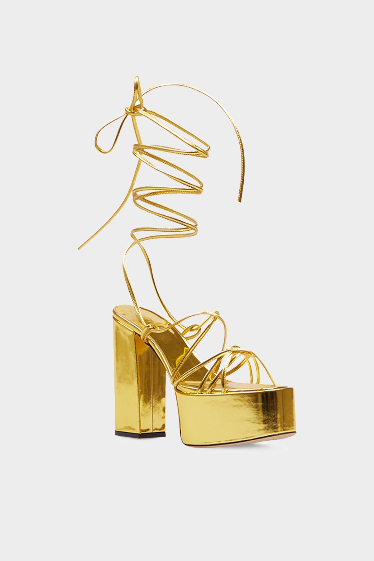 Malena Platform Sandal in Gold - shop-olivia.com