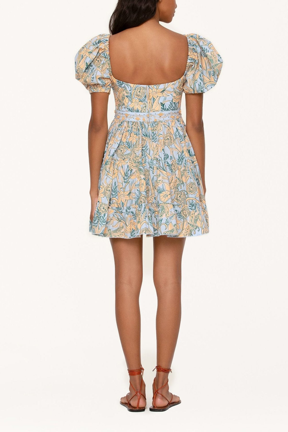 Manzanilla Vuelo Mini Dress in Día - shop-olivia.com