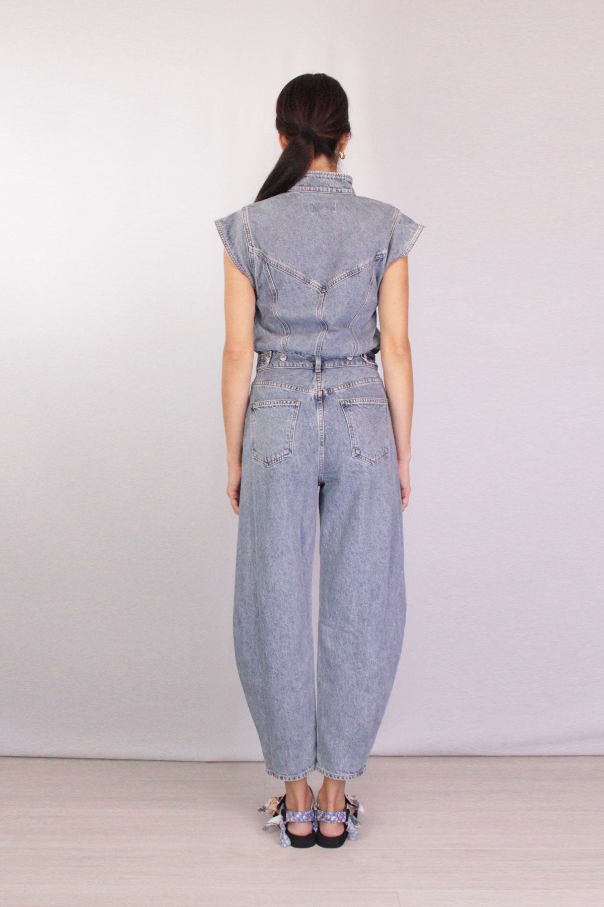 Mara Bow Leg Jumpsuit in Linger