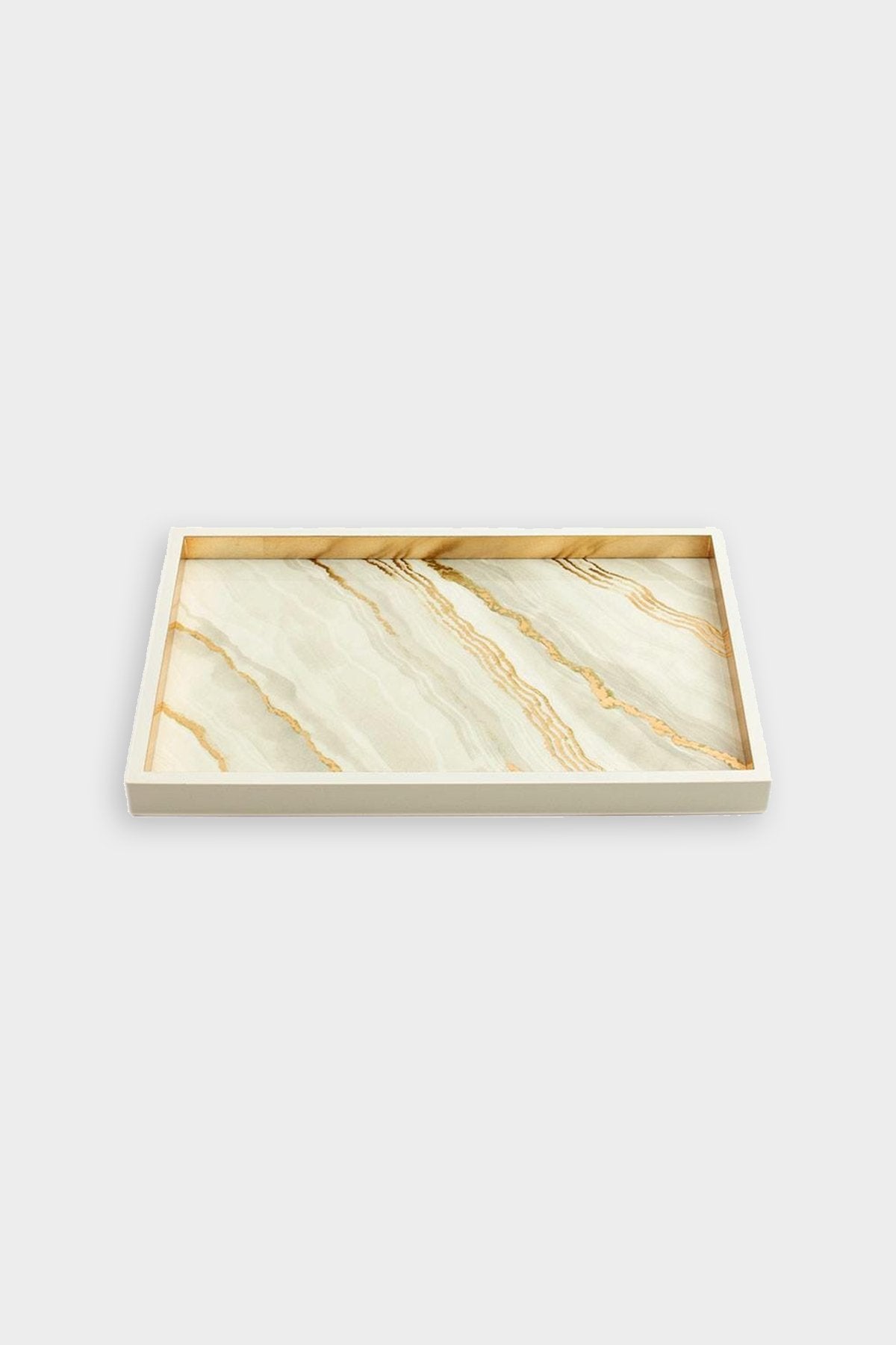 Marble Lacquer Vanity Tray in Moonlight Grey - shop-olivia.com
