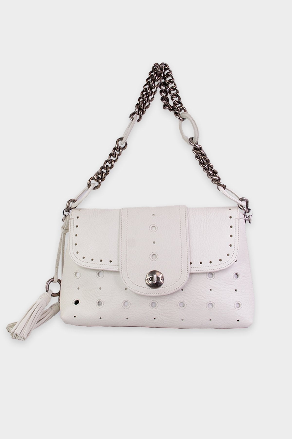 Marc Jacobs White Crossbody Leather Handbag - shop-olivia.com
