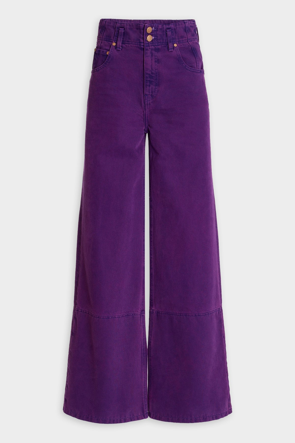 Margot High-Rise Wide-Leg Jeans in Cassis Wash - shop-olivia.com