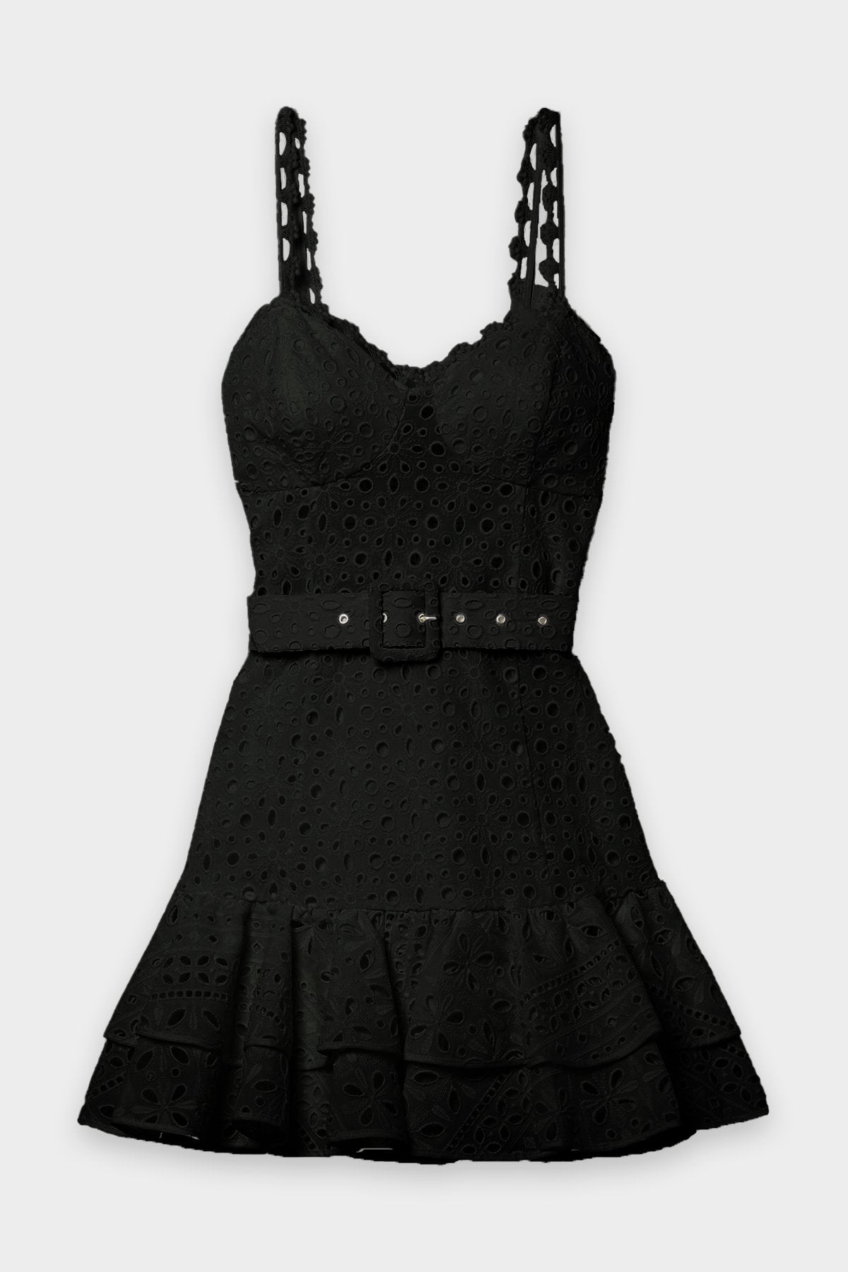 Marianne Short Dress in Black - shop-olivia.com