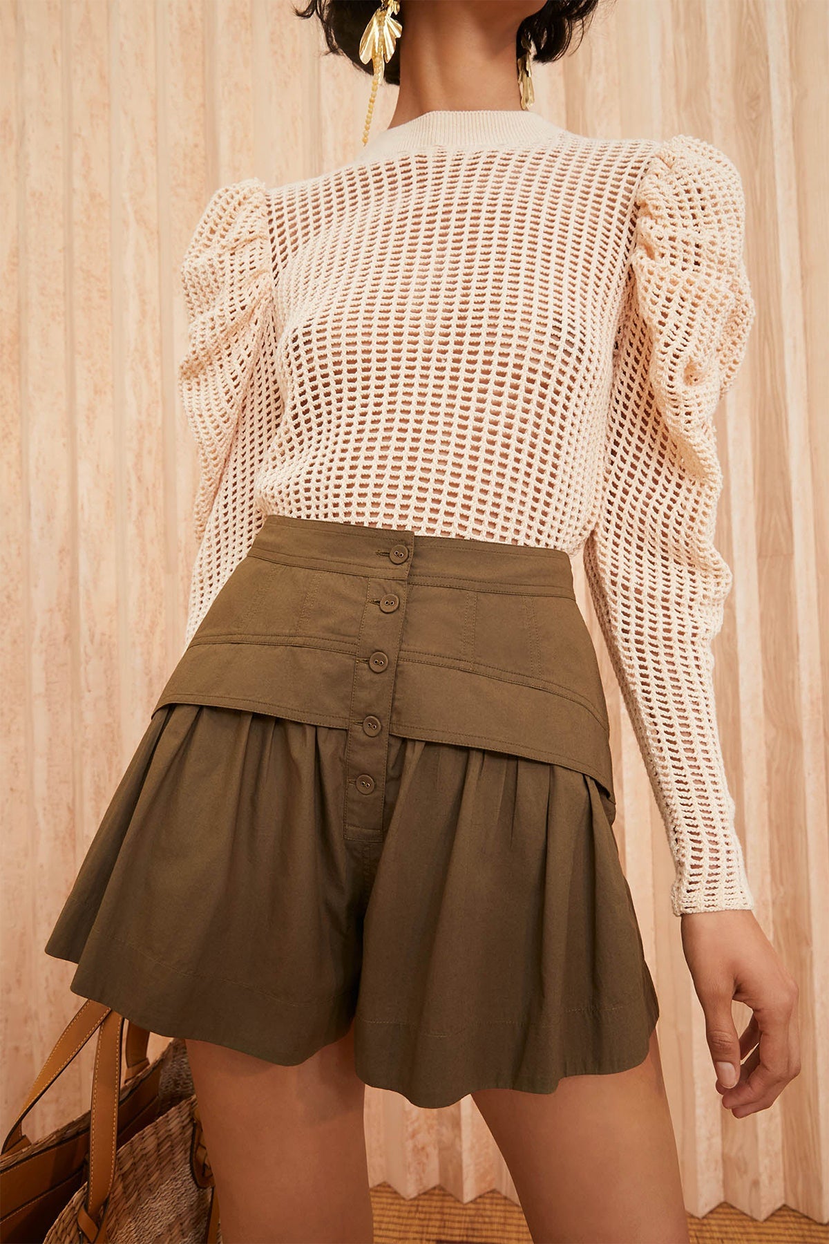 Marleigh Shorts in Beech - shop-olivia.com