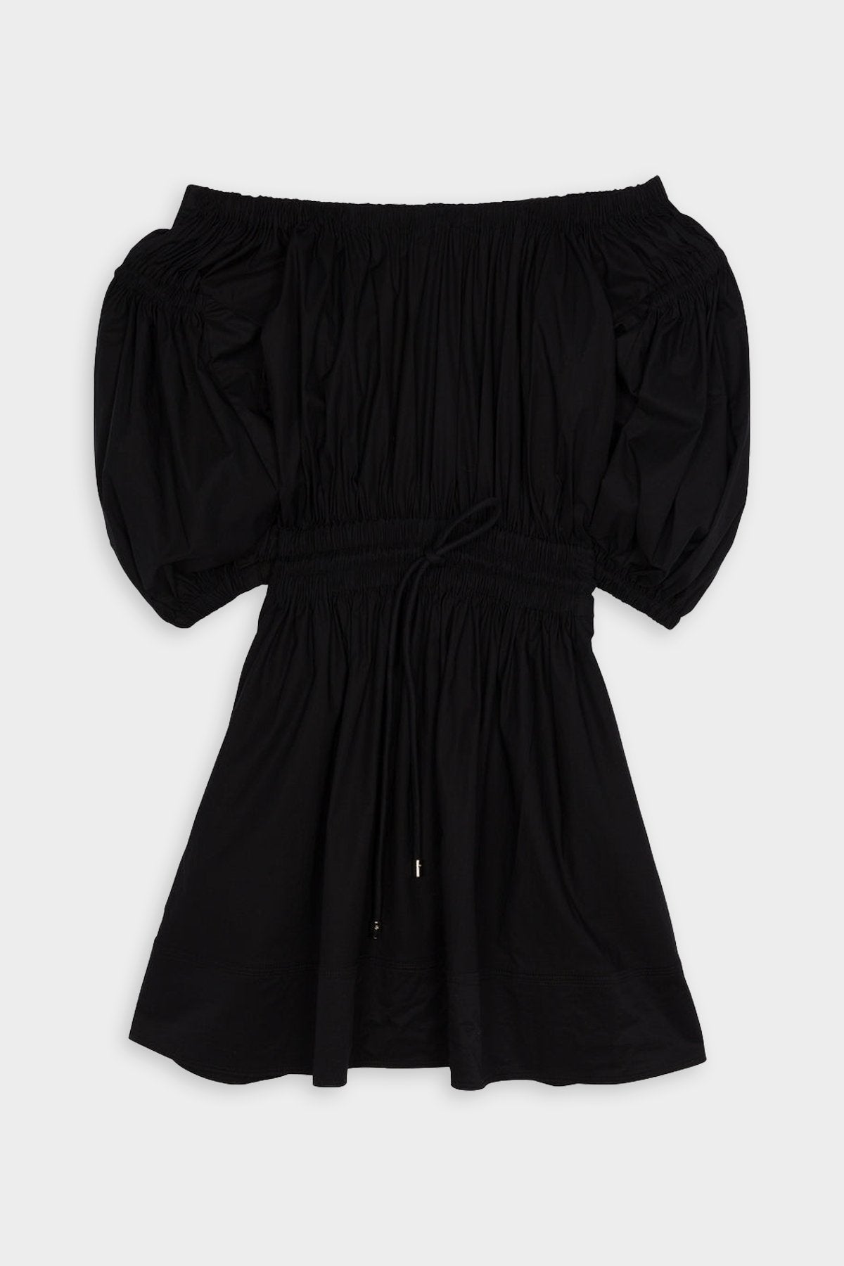 Maya Cotton Mini Dress in Black - shop-olivia.com